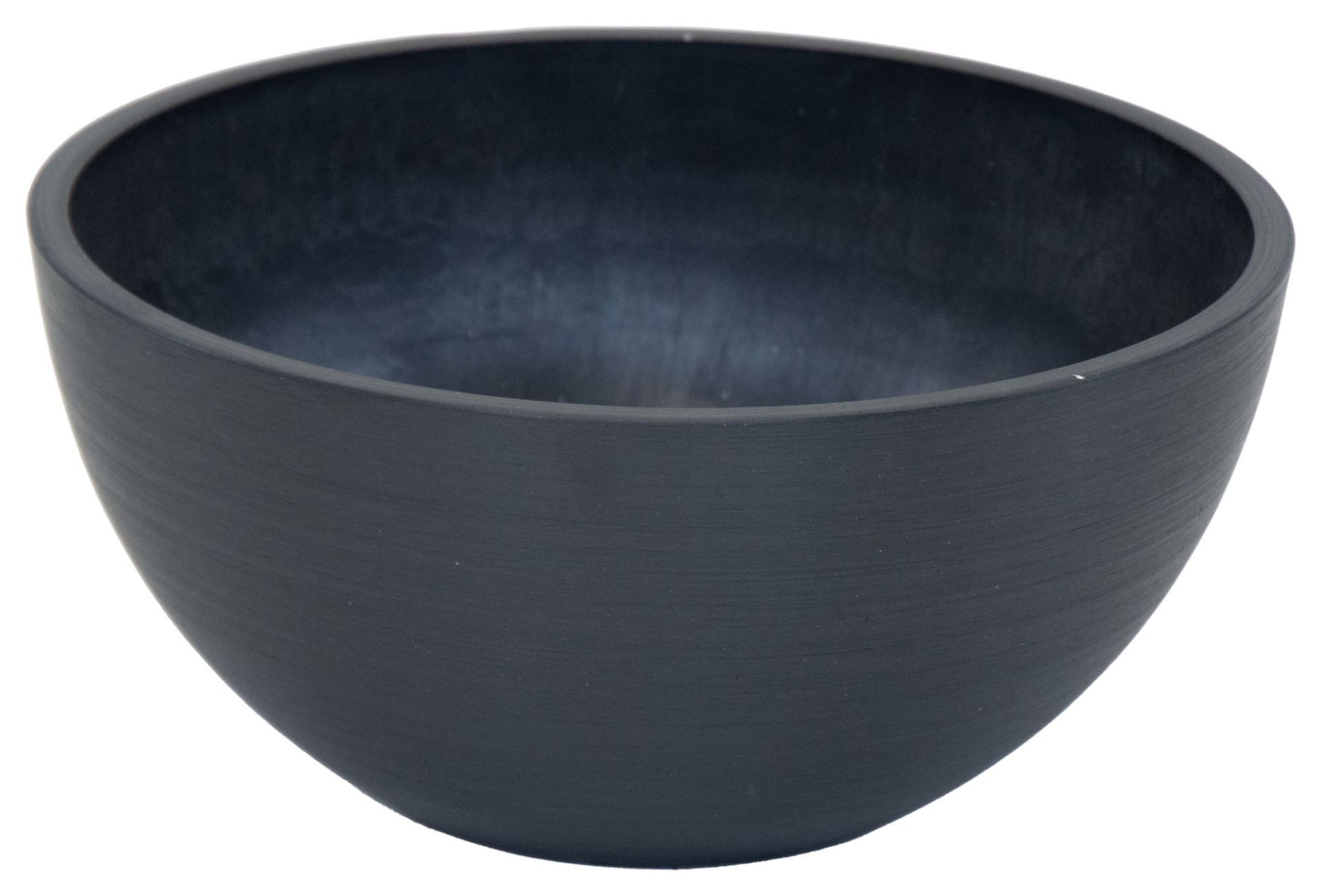 finehomegarden Pflanzschale Schale Ecostone Ø35cm H17cm schwarz Pflanzkübel Miniteich (1 St), Pflanzgefäß Pflanzschale / Paket