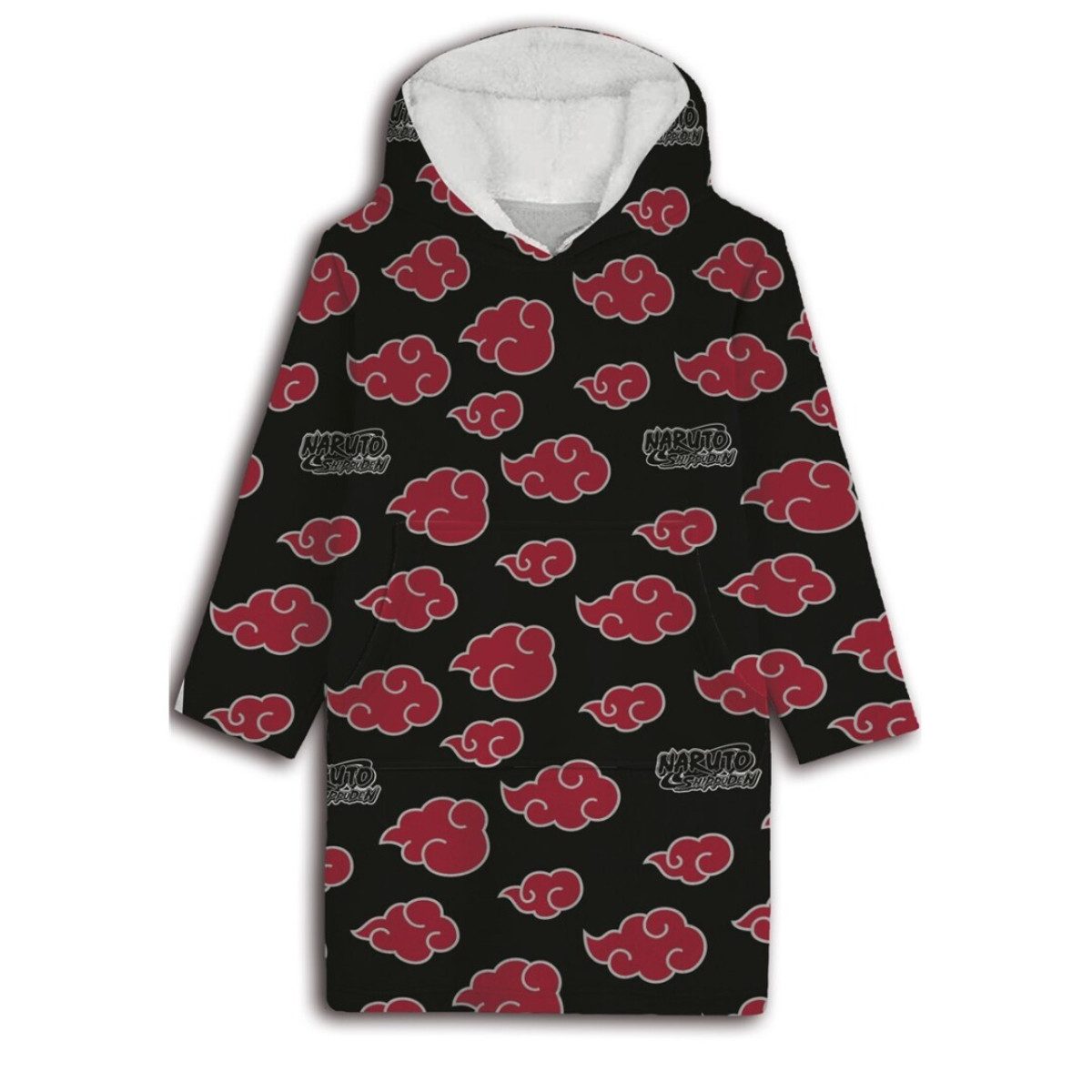Aymax sprl Fleeceponcho Naruto Poncho – Sweat Kapuzenponcho Coral Fleece für Erwachsene