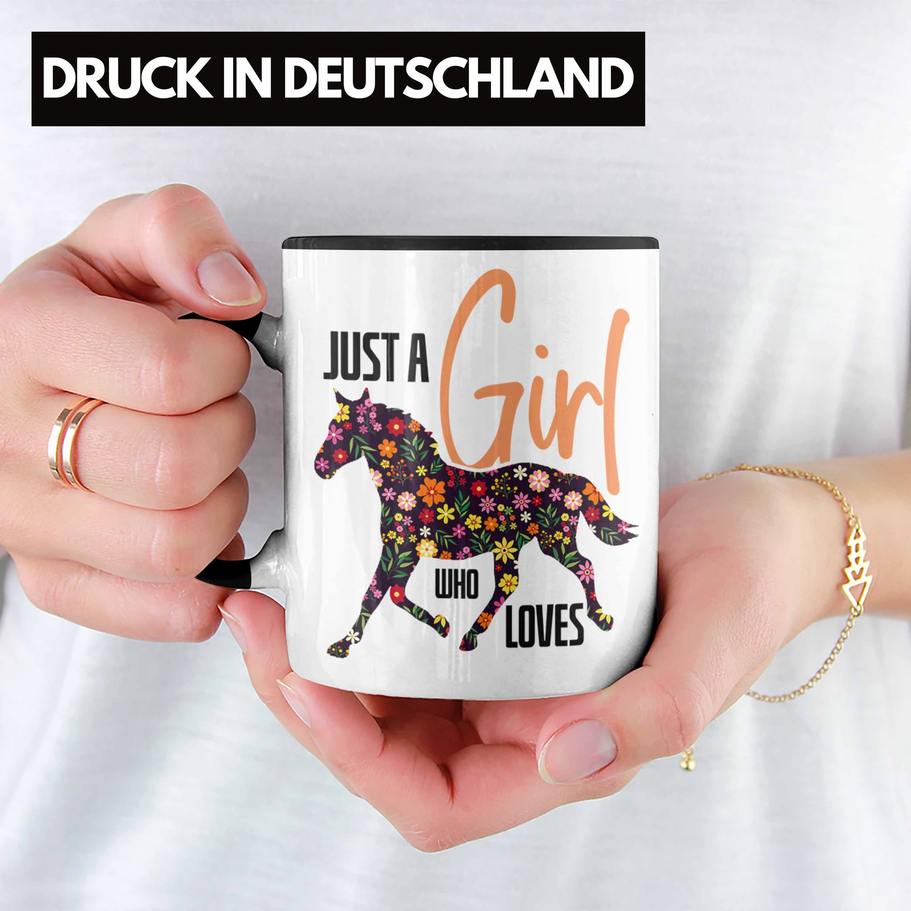 Geschenk Liebt" "Nur für Das Pferde Schwarz Trendation Tasse Pferdeli Pferde Ein Mädchen Tasse