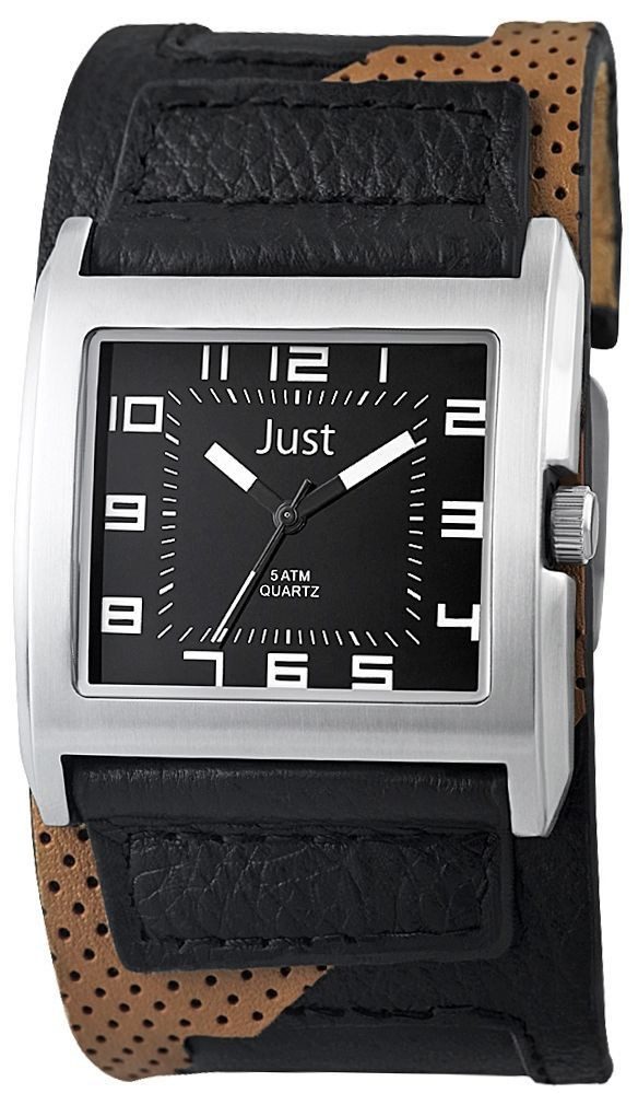 JUST WATCH Quarzuhr JU162 mit Echtlederarmband, 5 ATM, inkl. Geschenkbox