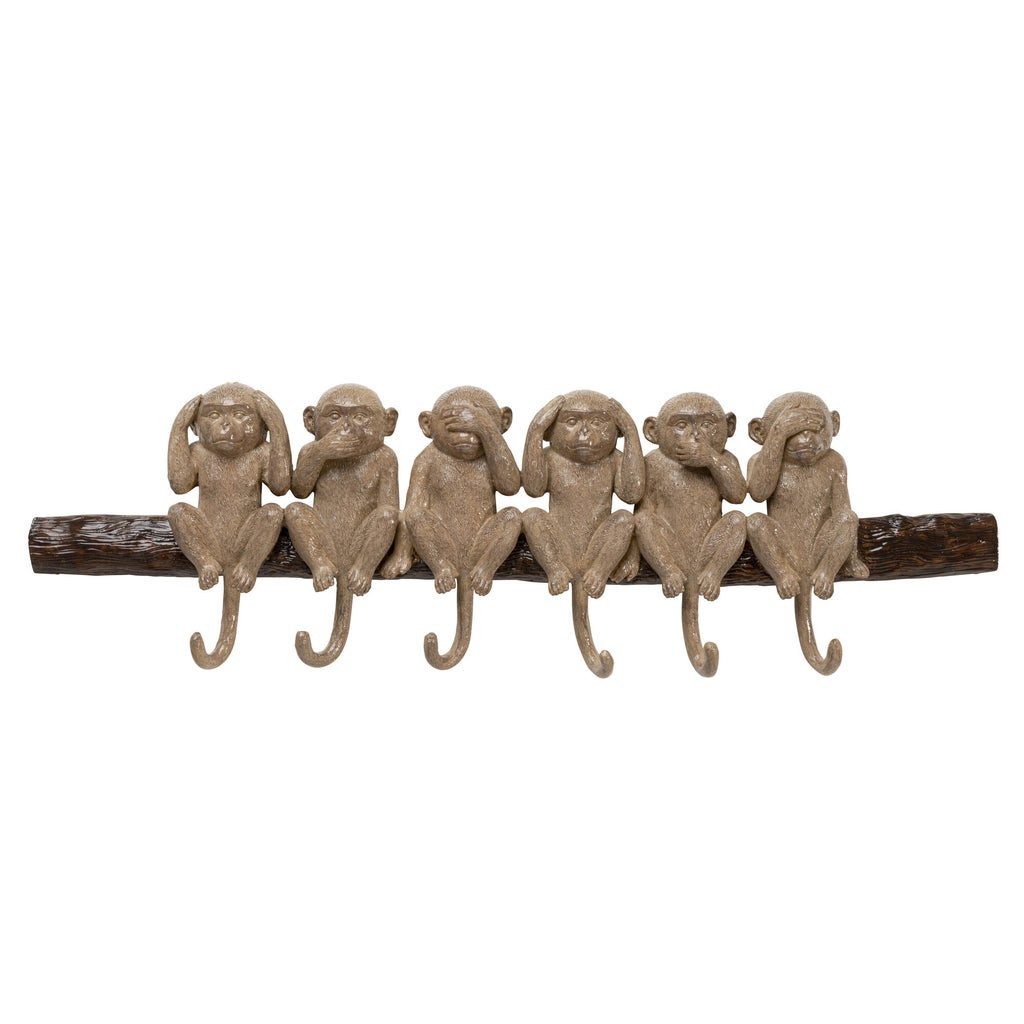 Kare Design Wandgarderobe Monkeys, mit 6 Haken