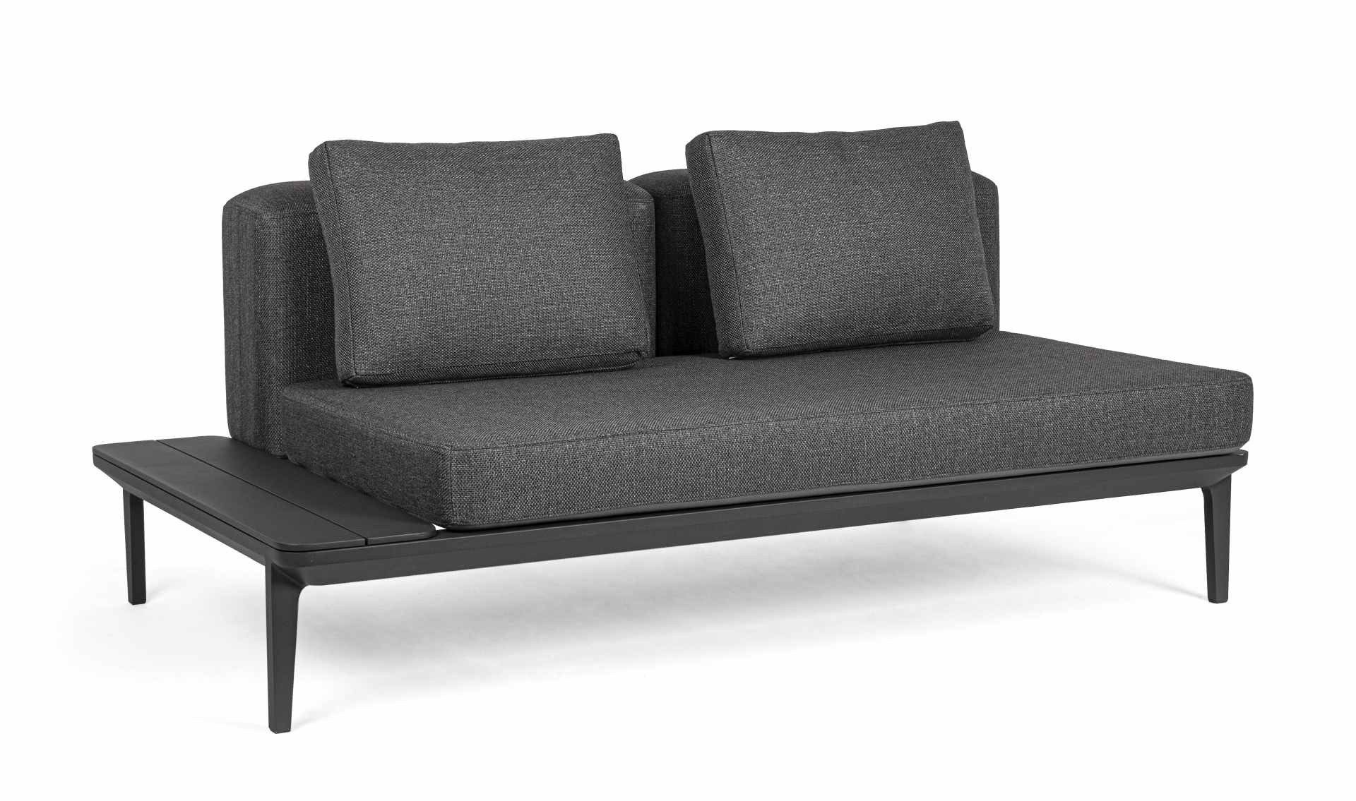 Gartensofa Matrix aus Aluminium, Anthrazit