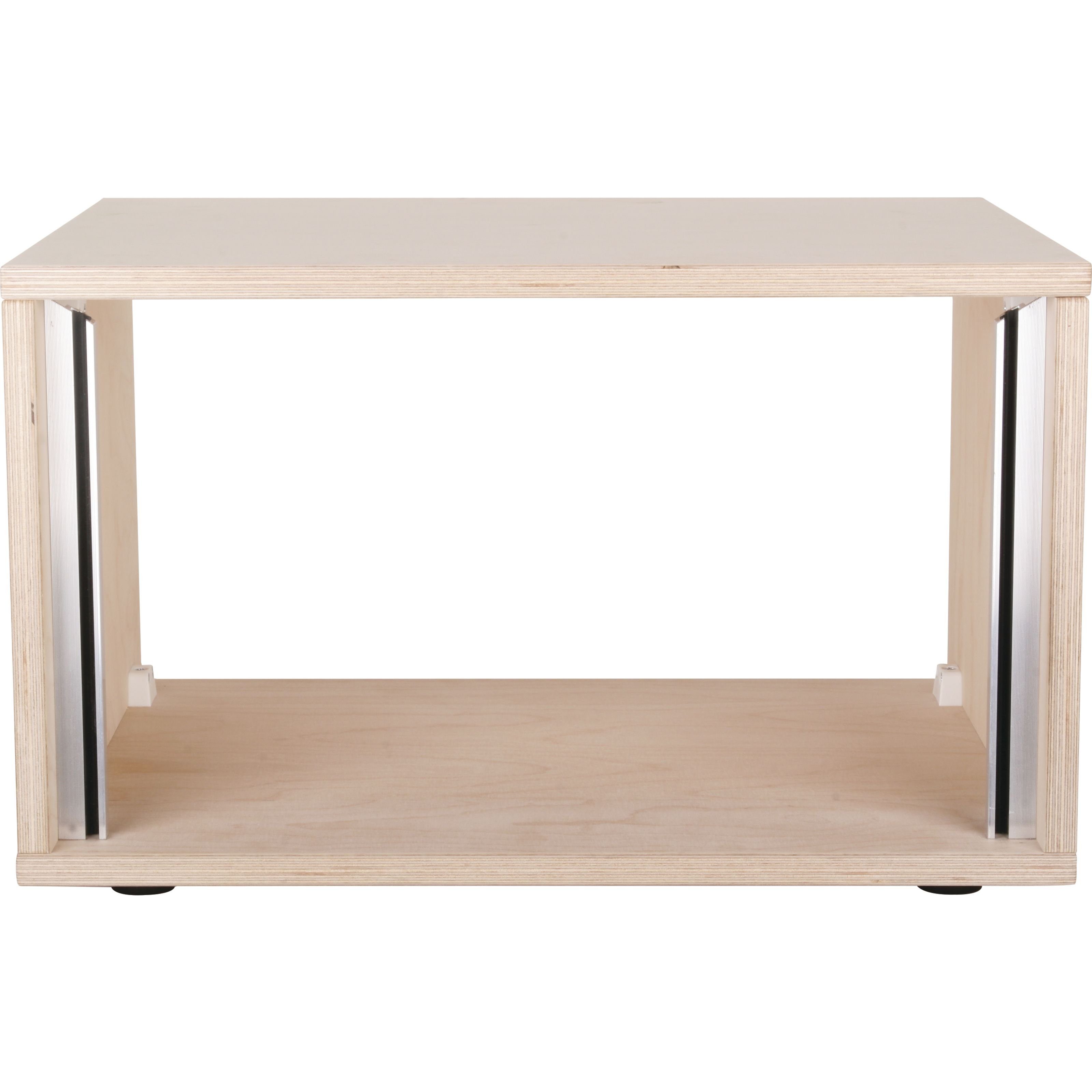 MUSIC STORE Musikinstrumentenständer, (Studiorack 6HE Bausatz Unlackiert Gerade Multiplex Aluminiumschienen Höhenverstellbar, Studiomöbel, Studio Racks), Studiorack Bausatz, 6HE Rack, Aluminiumschienen