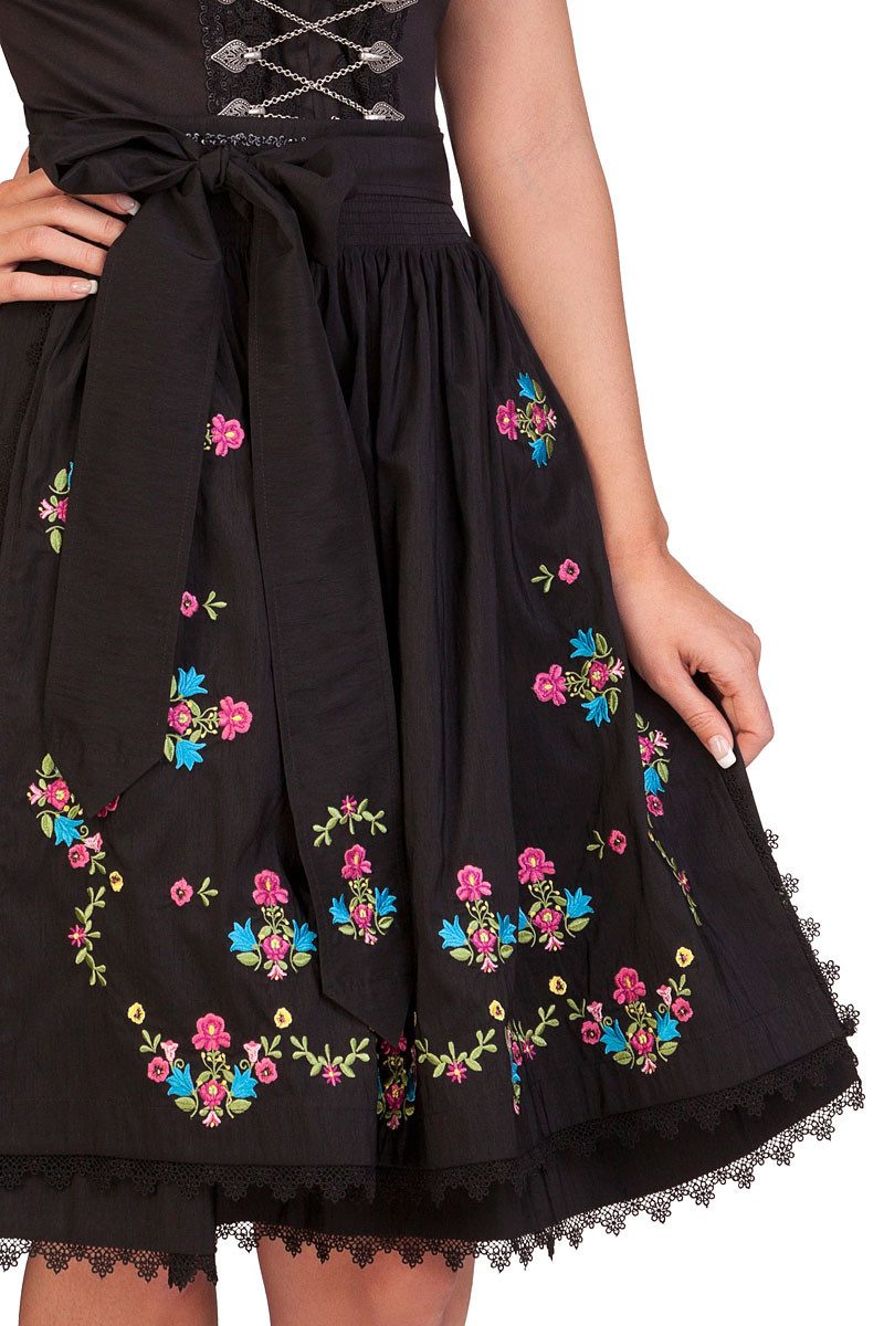 KRÜGER COLLECTION Dirndl Midi Dirndl 2tlg. - BLACKY - schwarz – Bild 4 von 4