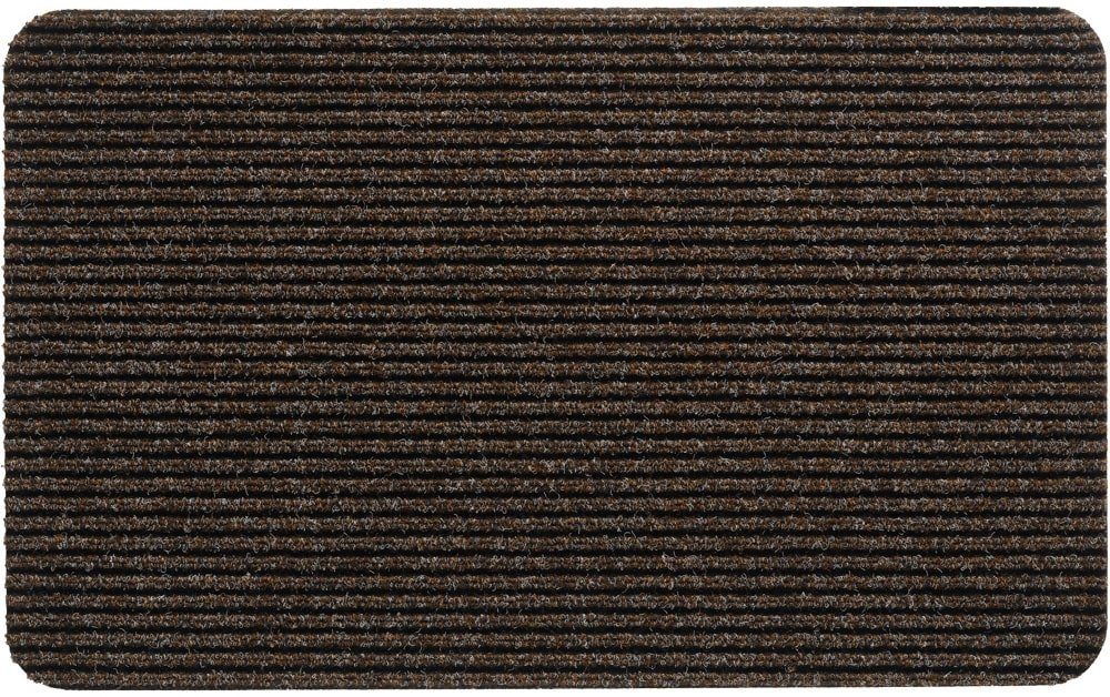 matches21 HOME & HOBBY Fußmatte Nadelfilz Fussabtreter Braun als 40x60 cm Türmatte, rechteckig, Höhe: 5 mm, Rutschfeste Rips-Matte als reinigungsstarke innen Sauberlaufmatte