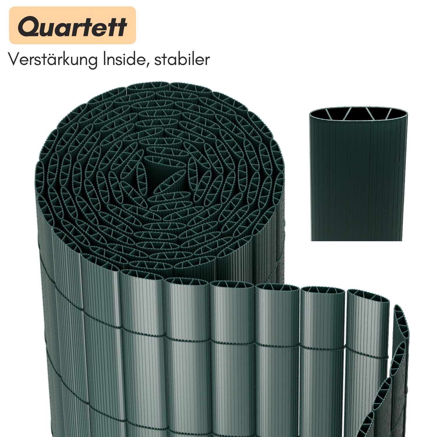 Clanmacy Balkonsichtschutz PVC Sichtschutzmatte Sichtschutz Balkon ohne Bohren Zaun Sichtschutz Sichtschutz, Wind-, Sonnenschutz