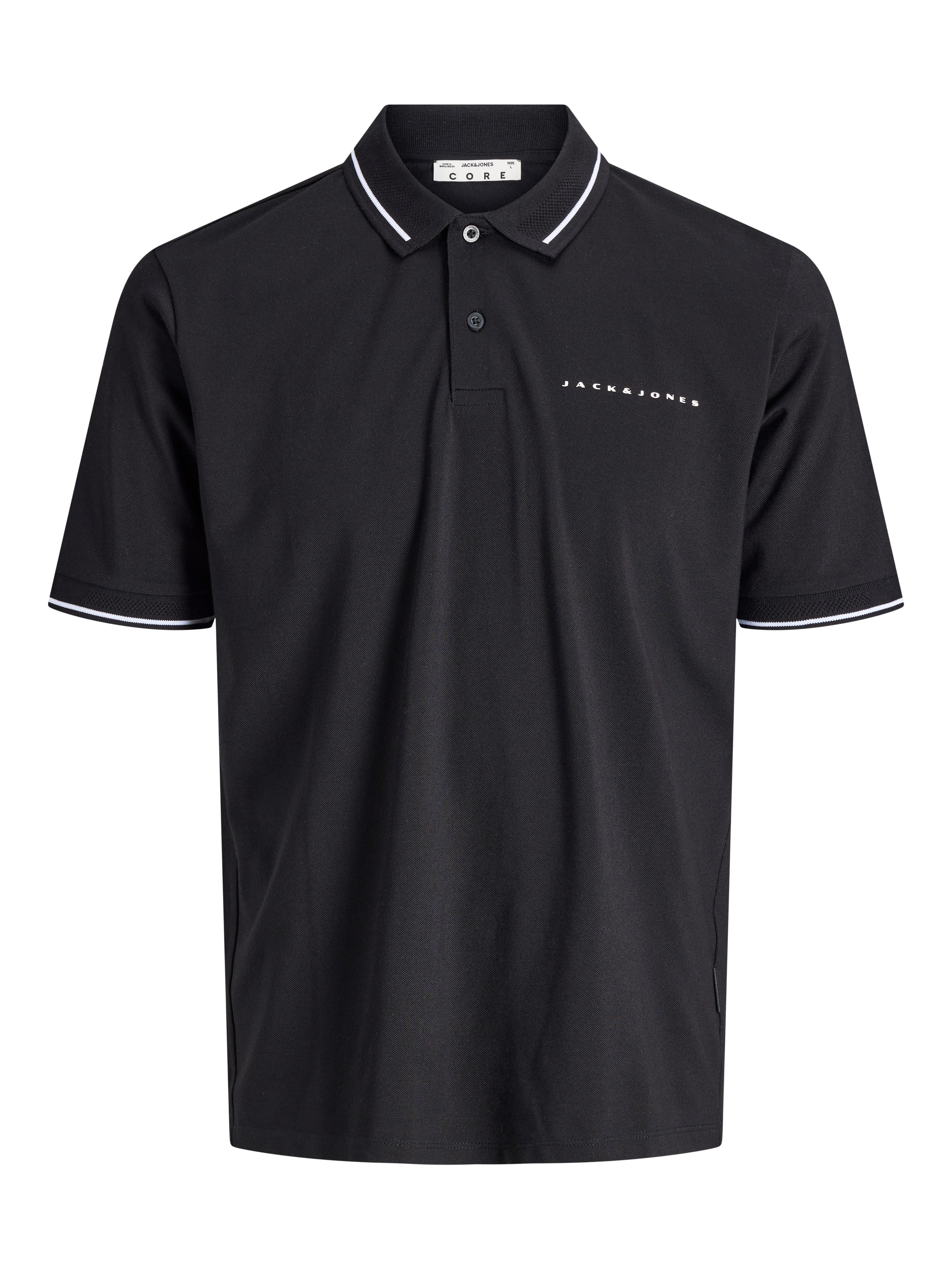 Jack & Jones Poloshirt JCOFUSION PIQUE MESH COLLAR POLO SS Baumwollmischung, regular fit