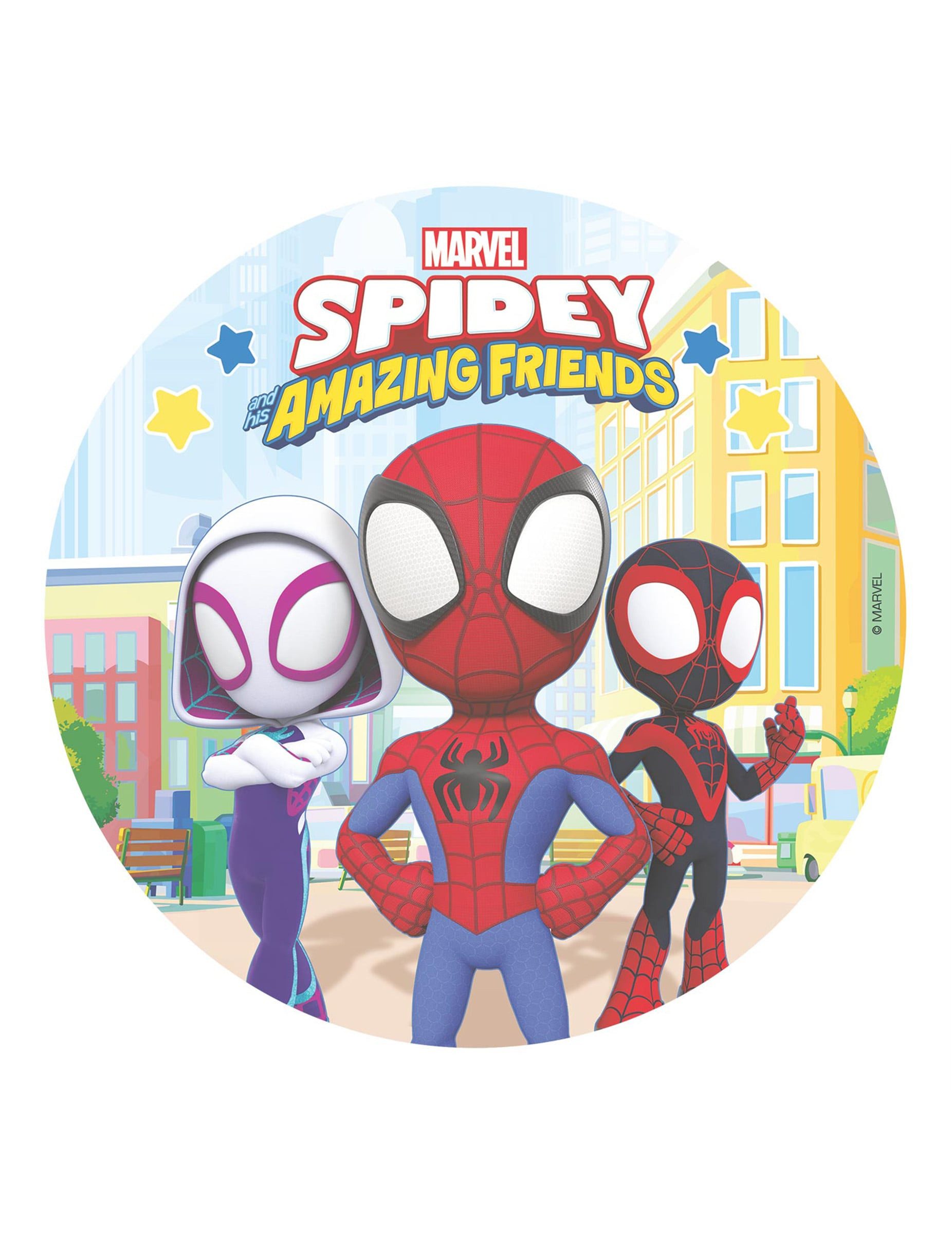 deKora Kostüm Tortenaufleger Spidey und seine Freunde 20 cm