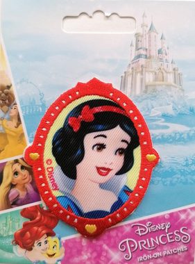Disney Aufnäher Bügelbild, Aufbügler, Applikationen, Patches, Flicken, zum aufbügeln, Polyester, Schneewittchen 7 Zwerge Prinzessin - Größe: 6,1 x 5,1 cm
