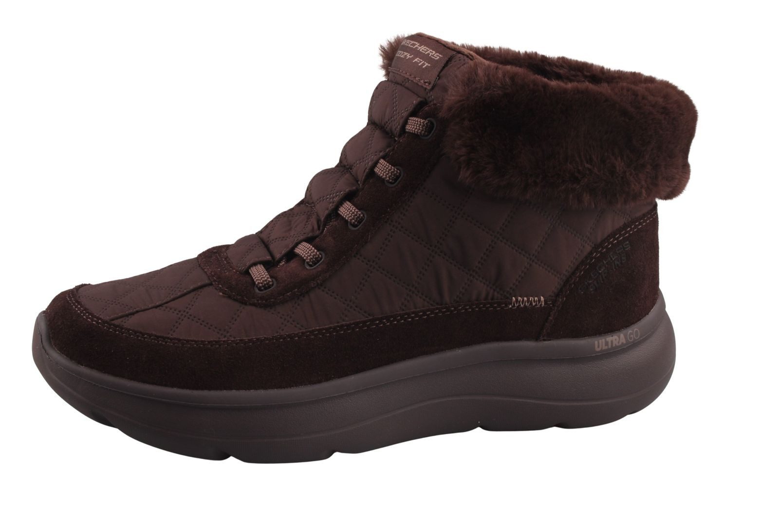 Skechers 144844-DBRN Stiefelette Damen-Boots mit Hands Free Slip-ins