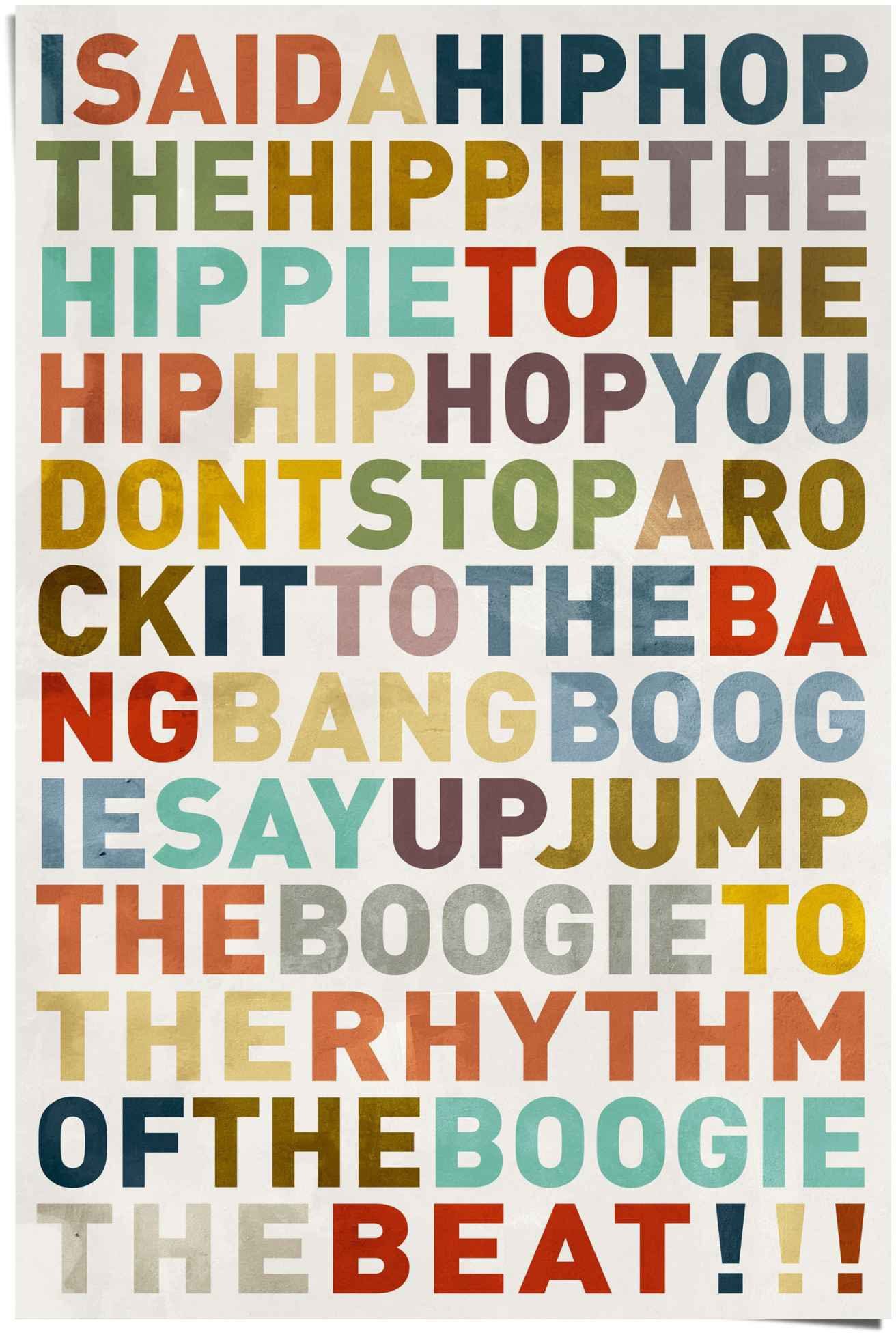 Songtext Poster St) HipHop Poster Musiker I Farbig - Musik, - - a (1 Reinders! said Hip-Hop