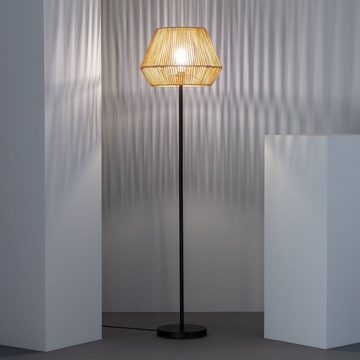 Aesthetic Living Stehlampe Stehlampe Kirito, Stehlampe mit braunem Schirm, ohne Leuchtmittel