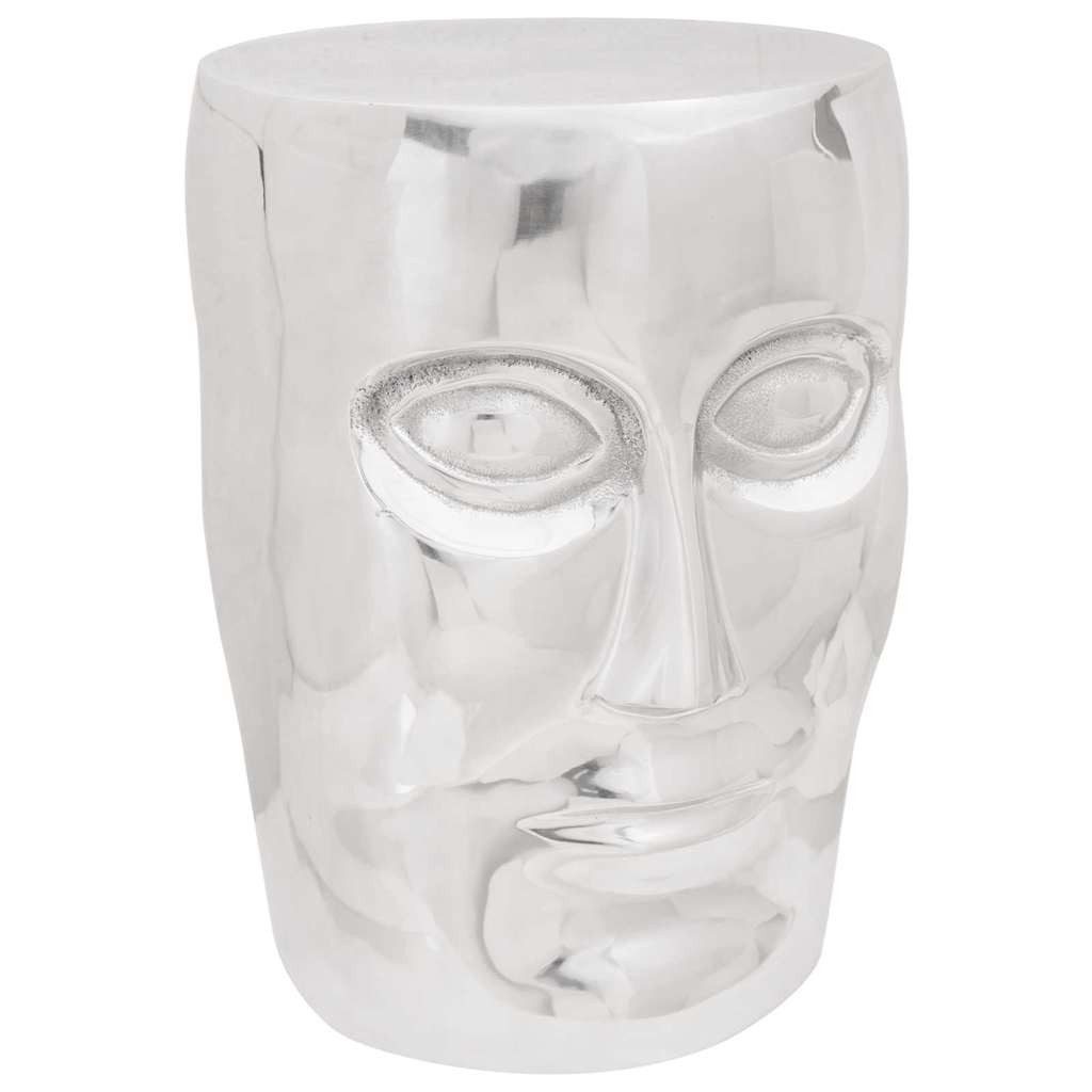 Barhocker Hocker Silber Aluminium