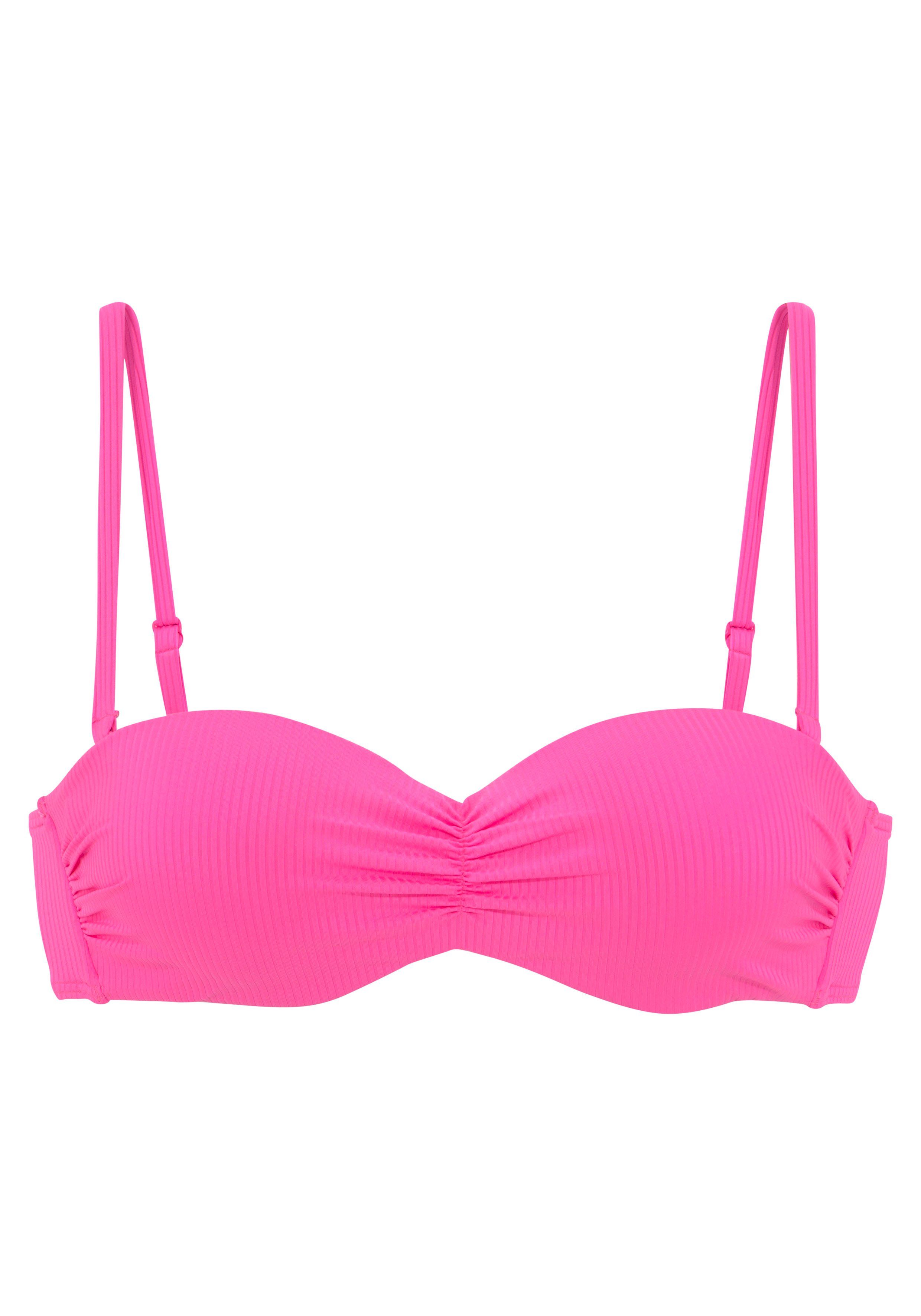 Venice Beach Bandeau-Bikini-Top Lucky, aus gerippter günstig online kaufen