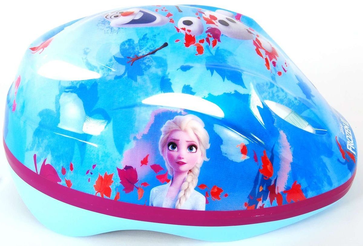 Volare Fahrradhelm Kinder Fahrrad Helm Schutzhelm Kinderhelm Frozen Eiskönigin Elsa Blau