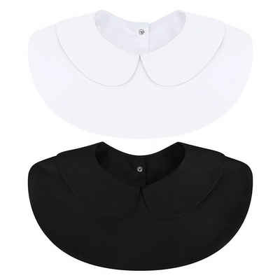 HIBNOPN Einsteckkragen Frauen Kragen Krageneinsatz, Abnehmbare Hälfte Shirt Bluse 2 Stück, (2 St)