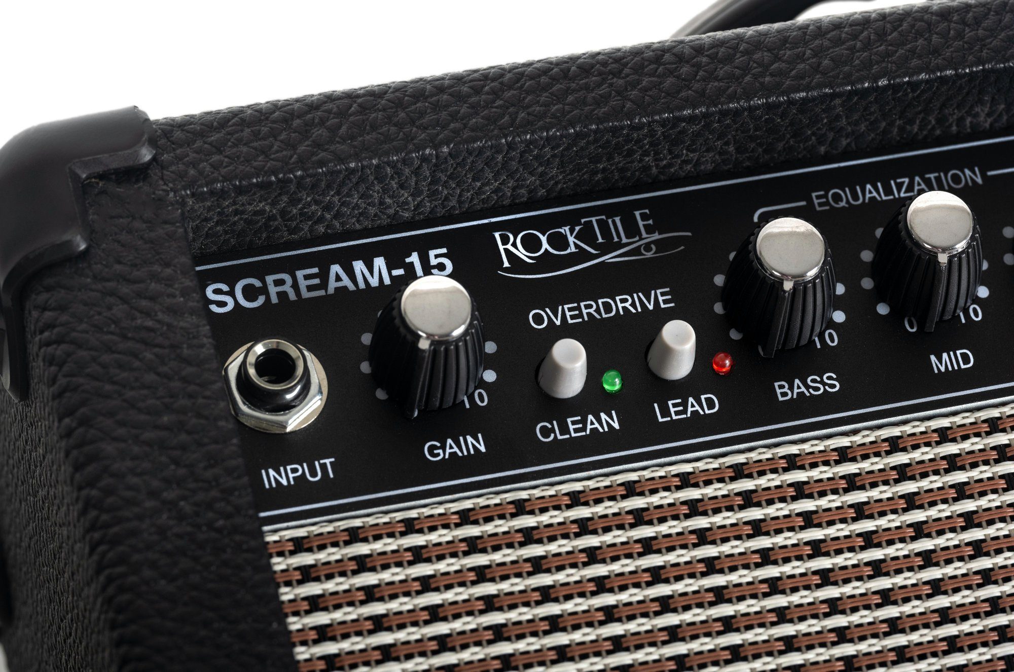Rocktile Scream-15 Gitarrenverstärker Verstärker Kanäle: und 2 - Overdrive), Amp (Clean 3-Band Mini (Anzahl Combo Equalizer) 15 W