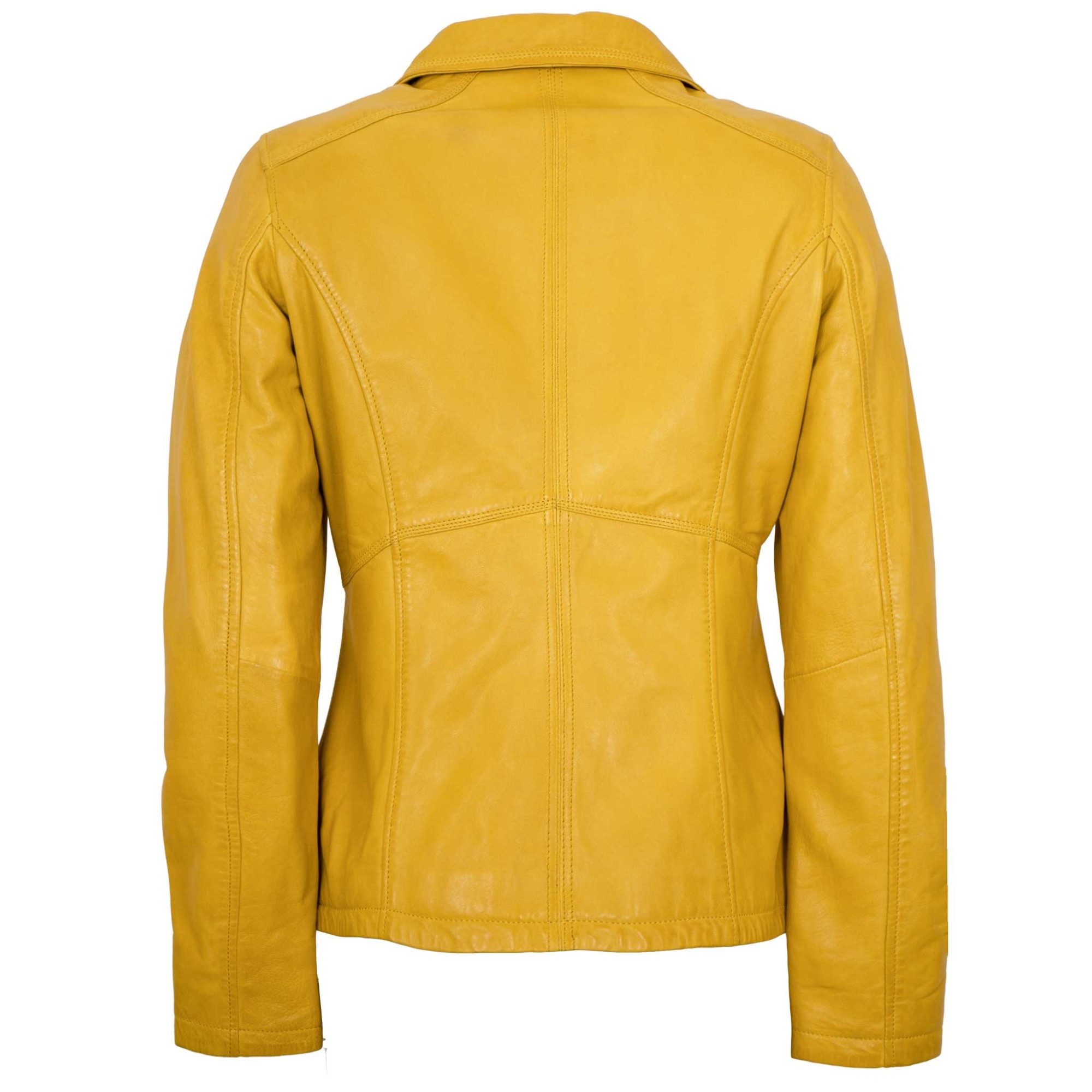Jilani Lederjacke Kaja Jilani Collection - Damen Lederjacke Lammnappa gelb – Bild 4 von 5