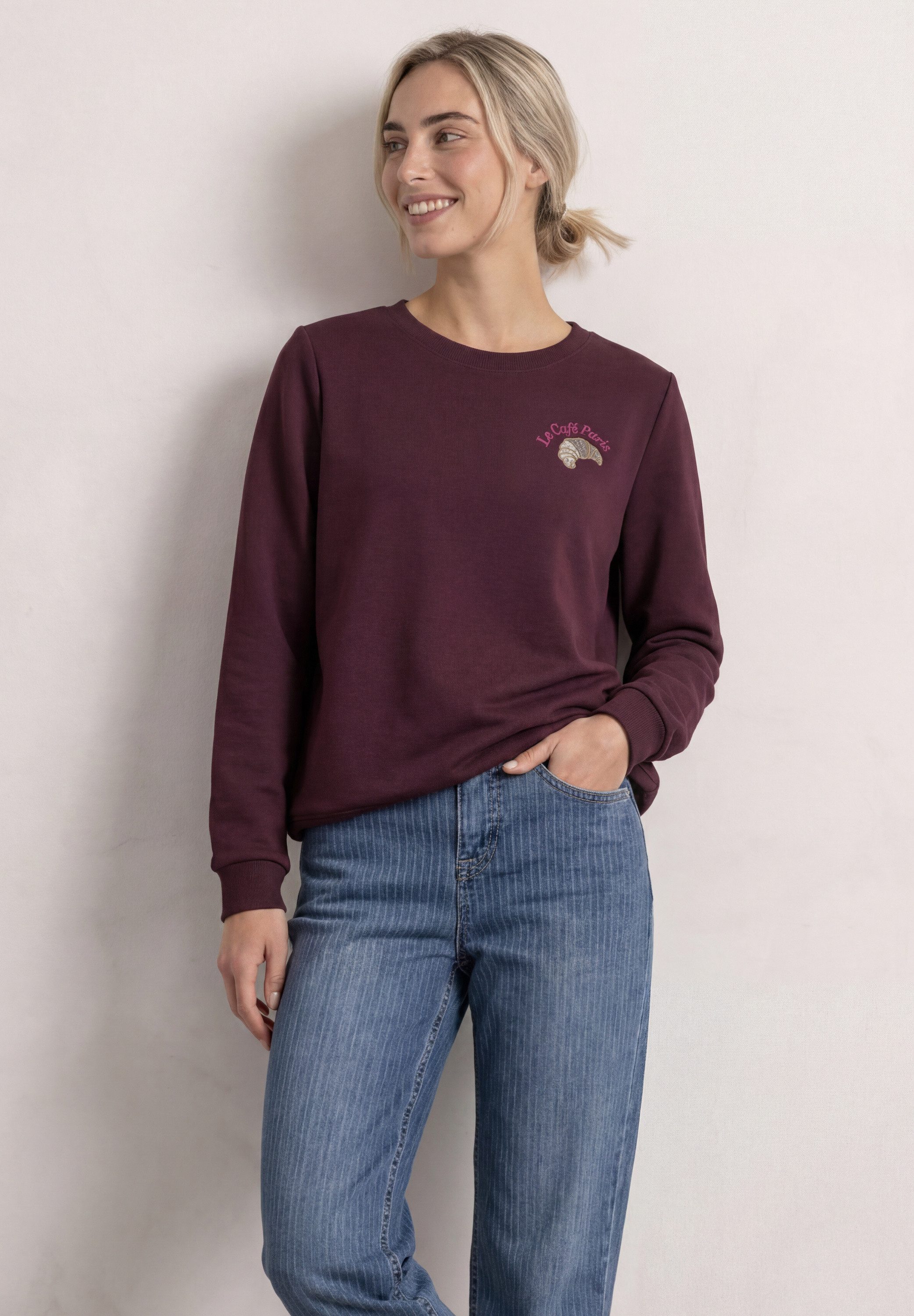 STREET ONE Sweatshirt mit Tunnelzug am Saum