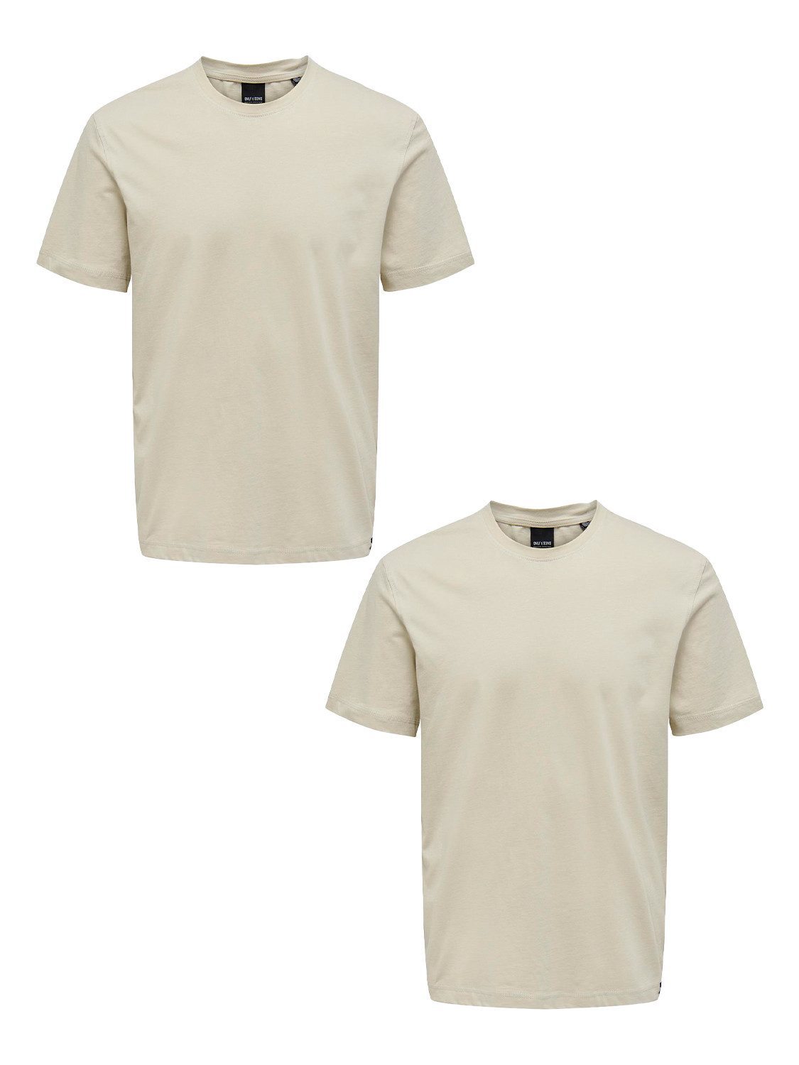 ONLY & SONS T-Shirt 2er-Set Rundhals günstig online kaufen