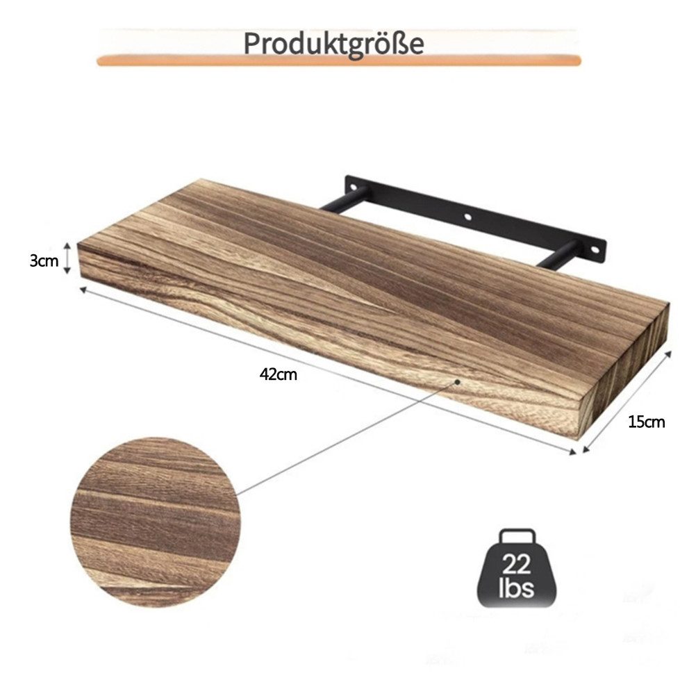 Auledio Wandregal Schwebende Regale (3er-Set), für günstig online kaufen
