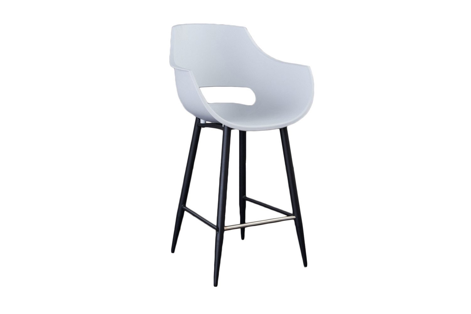 KAWOLA Barhocker ZAJA Kunststoff Barstuhl - Bequem & Stabil - Design Hocker, Moderner Thekenhocker, Sitzhöhe 65cm, pflegeleicht & robust