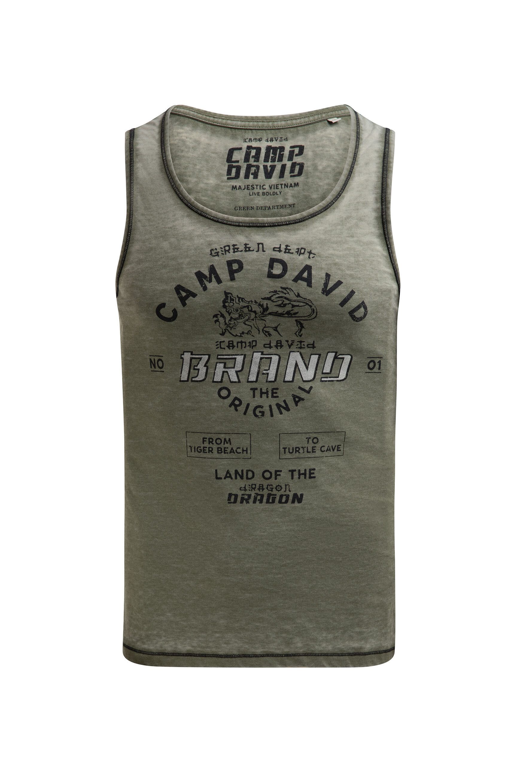 CAMP DAVID Tanktop in softer Haptik