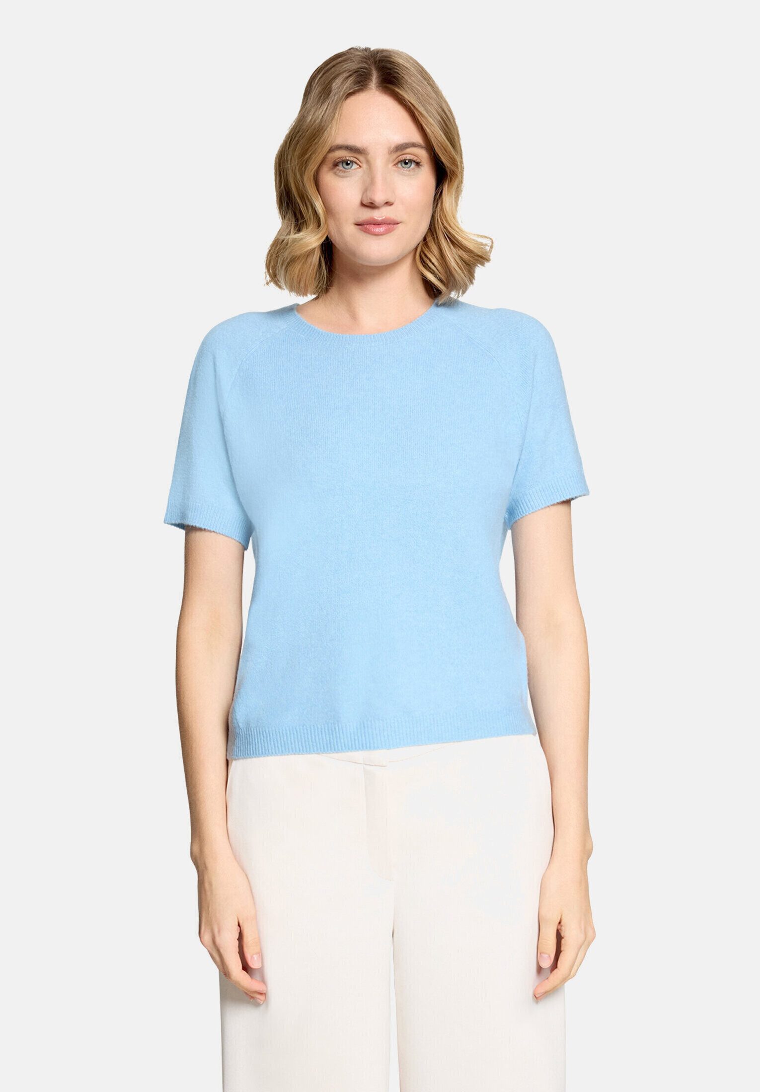 Vera Mont Kurzarmshirt Damen mit Rundhalsausschnitt (1-tlg)