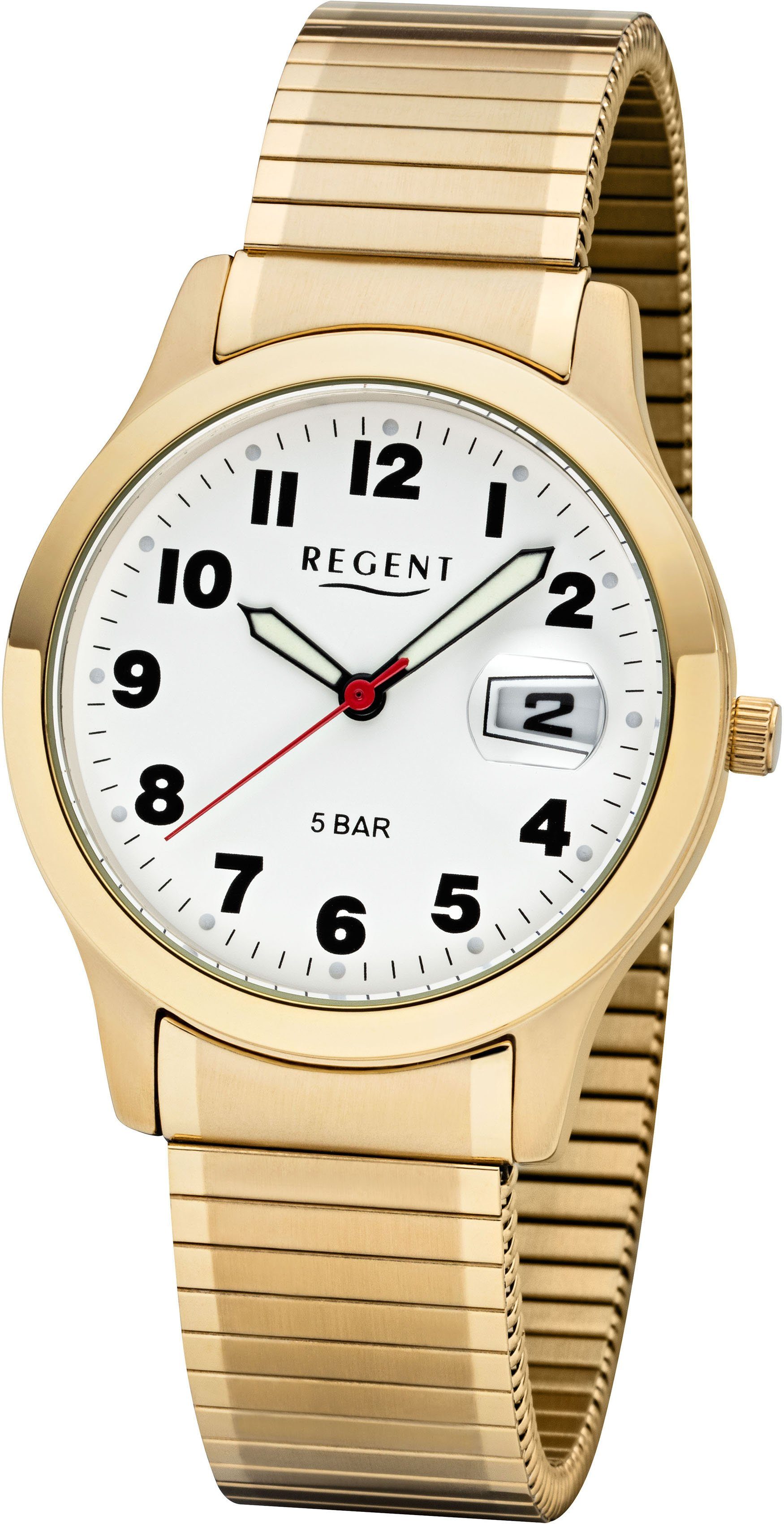 Regent Quarzuhr 1753.45.99, F1017, mit Zugband