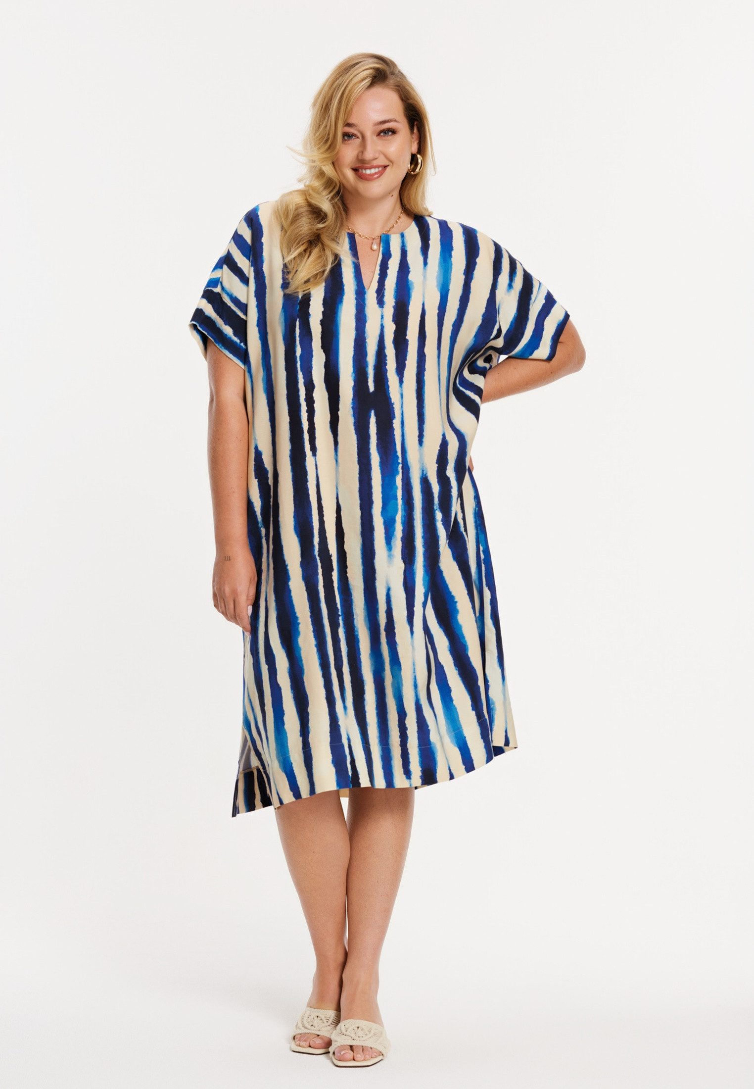 YOEK Cardigan Damen Kaftan mit Druck