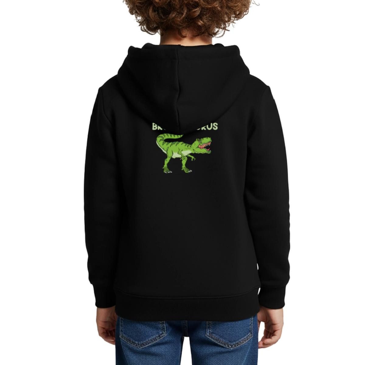 Hoodie Großer Brudersaurus, Großer Bruder Dino Kinder Premium Hoodie