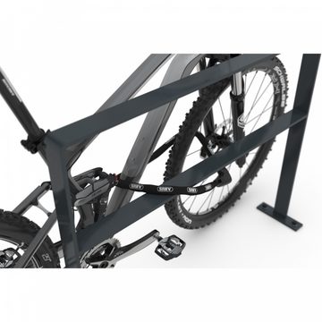 Dreifke Fahrradständer Fahrrad Anlehnbügel 9621, zum Aufdübeln, mit Knierohr, B1000mm, für 2 Fahrräder