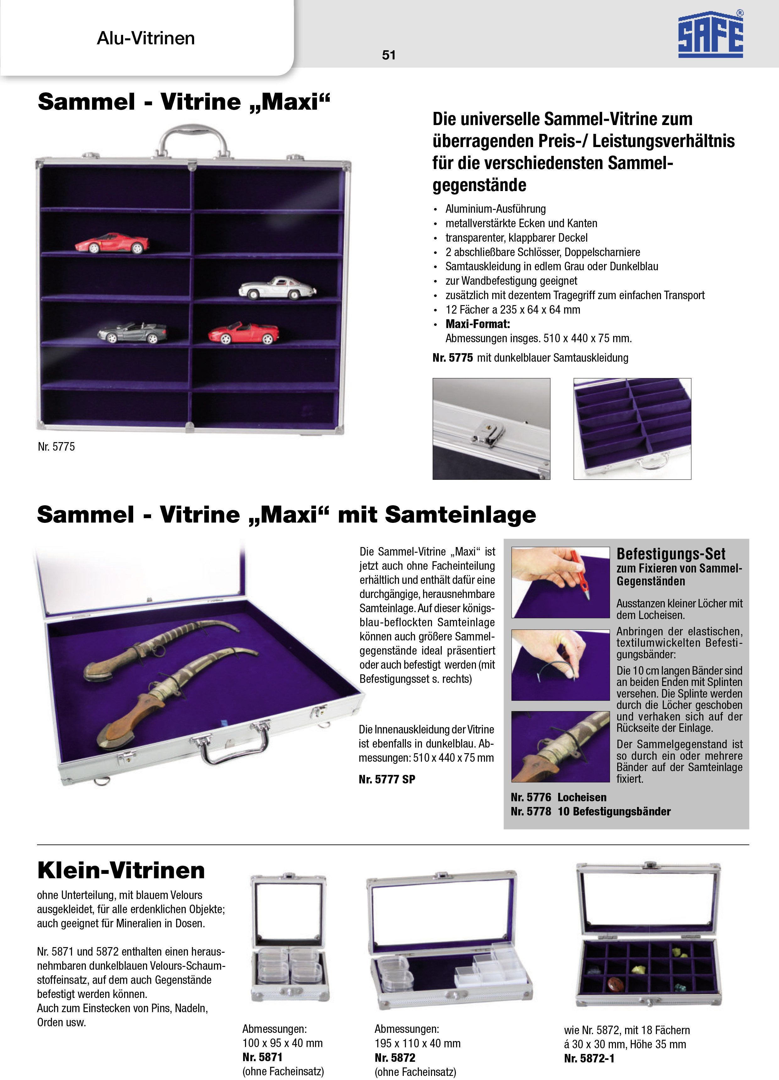 Safe-Album Vitrine Vitrine aus Acrylglas mit 24 Fächern Für Modellautos 1:87 I SAFE – Bild 4 von 5