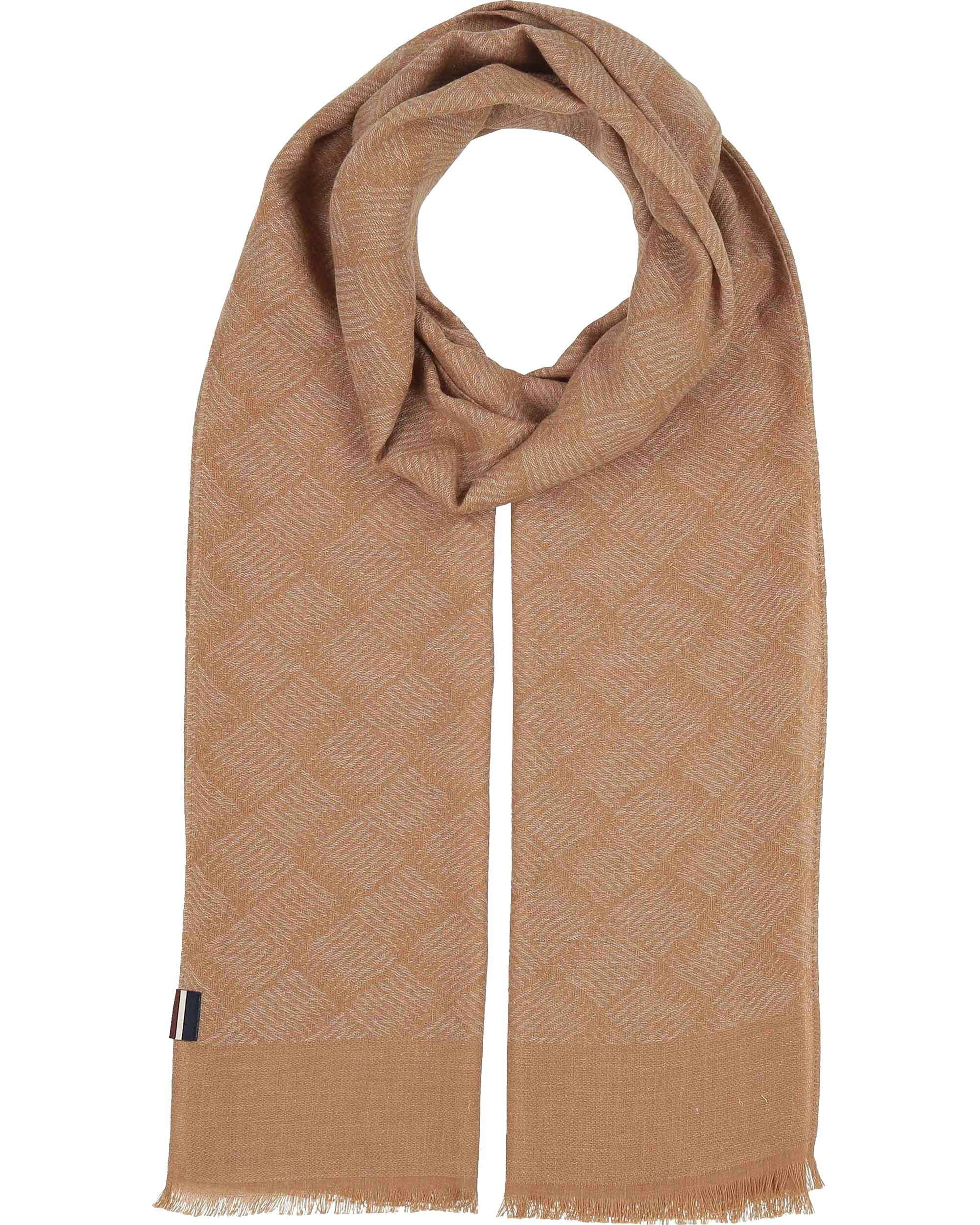 Modeschal bugatti Schal mit geometrischem Muster in Hanfmischung