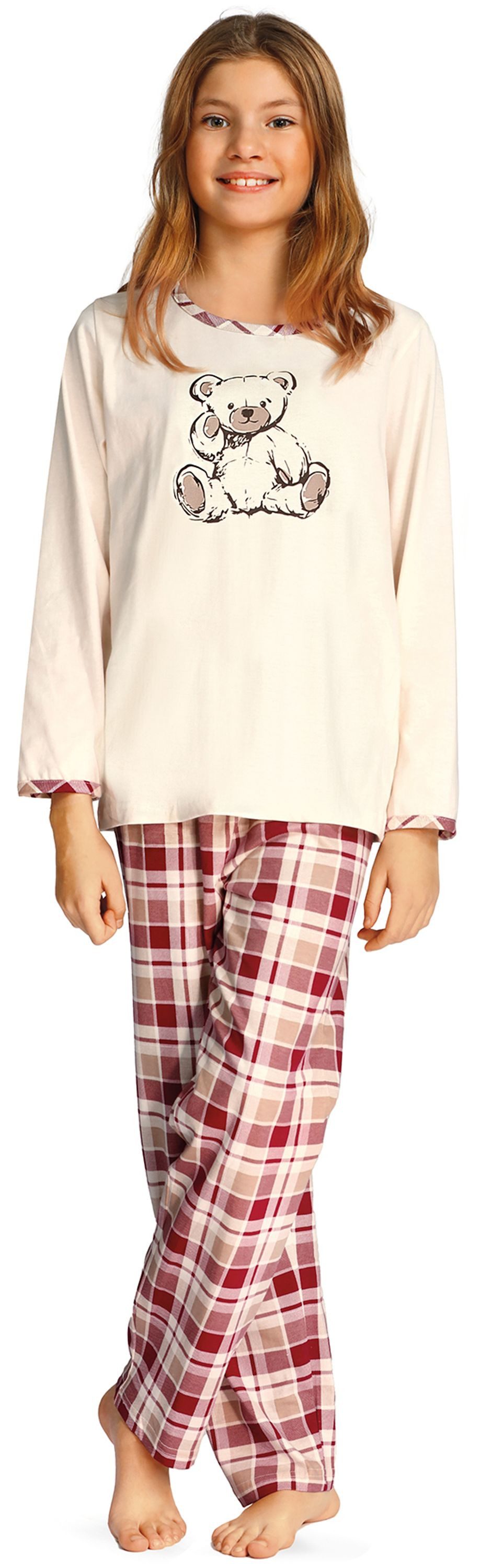 comtessa Schlafanzug Iceberg Buddies (Set, 2-teilig) Mädchen Pyjama lang Langarm Baumwolle Winter
