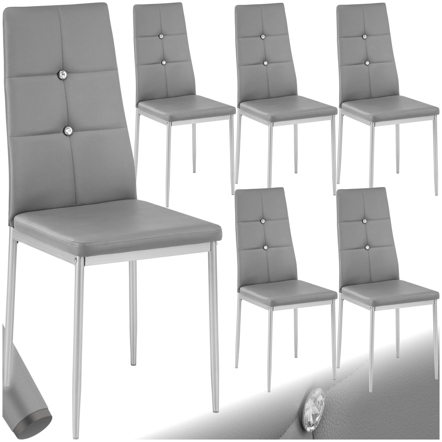 tectake Esszimmerstuhl Set Esszimmerstuhl (Set, 6 günstig online kaufen