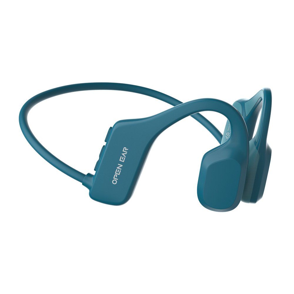 GelldG Knochenschall Kopfhörer, Schwimmen Kopfhörer, Kopfhörer Bluetooth Bluetooth-Kopfhörer blau