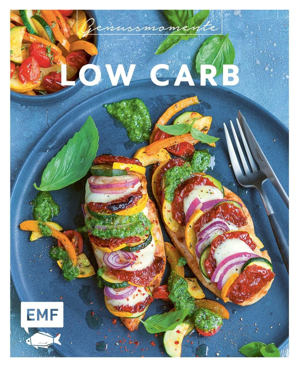 Genussmomente: Low Carb / diverse, Schnell und einfach Abnehmen ohne Kohlenhydrate: Zoodles-Salat, Fisch-Bonbon, Halloumi-Puffer und mehr!