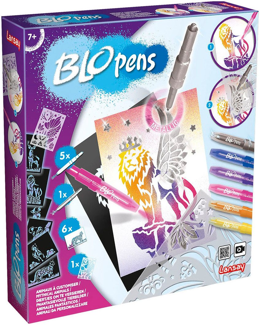 Blopens Kreativset Sprühstifteset Fantasietiere