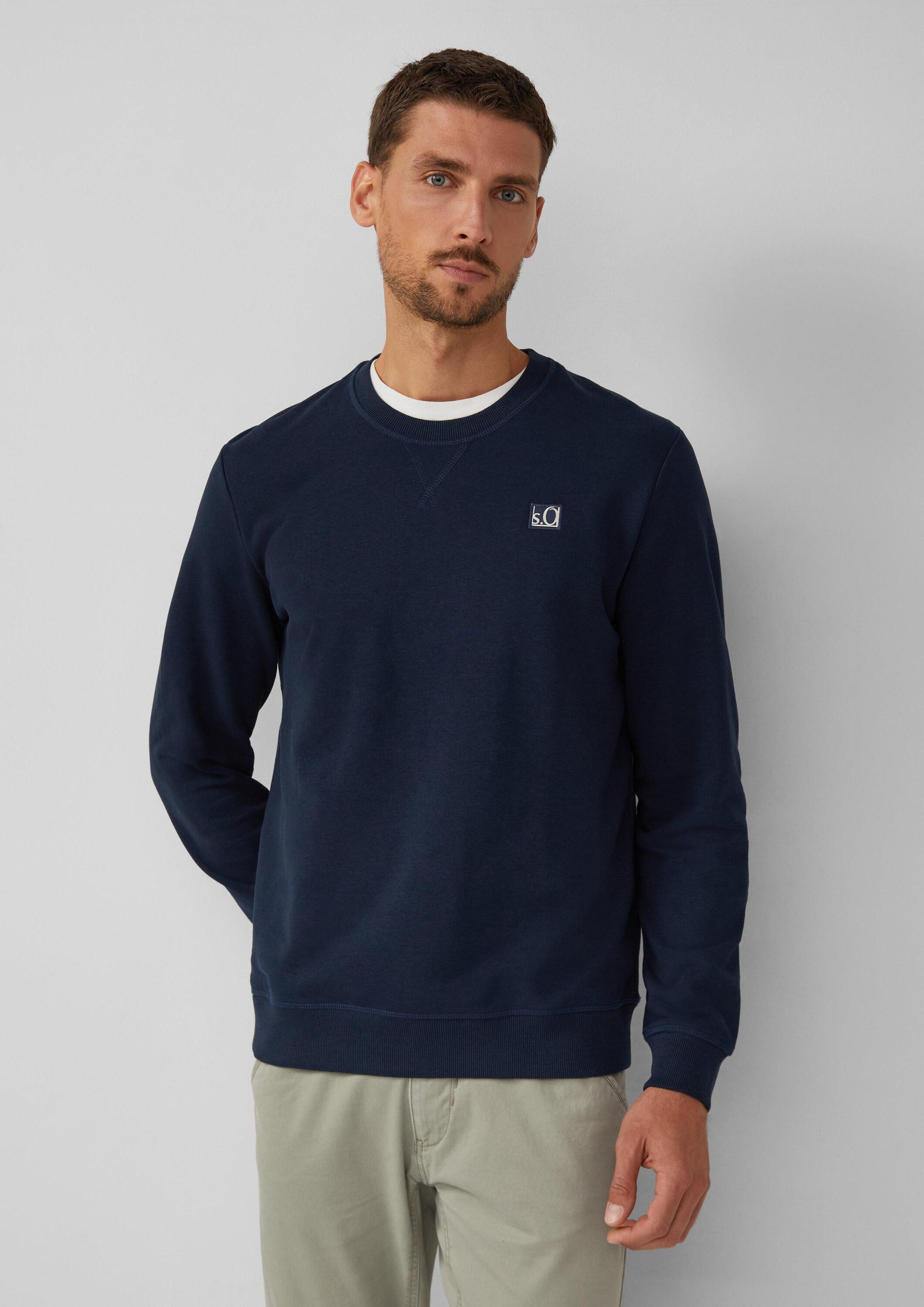 s.Oliver Sweatshirt Sweatshirt Sweatshirt aus Baumwollmix mit Crew Neck günstig online kaufen