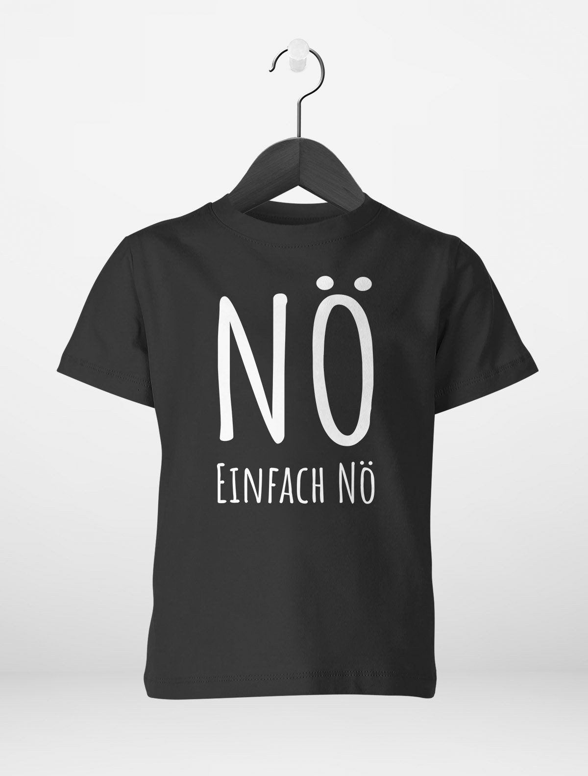Print-Shirt Kinder T-Shirt Jungen Motiv Spruch lustig Nö einfach Nö Statement