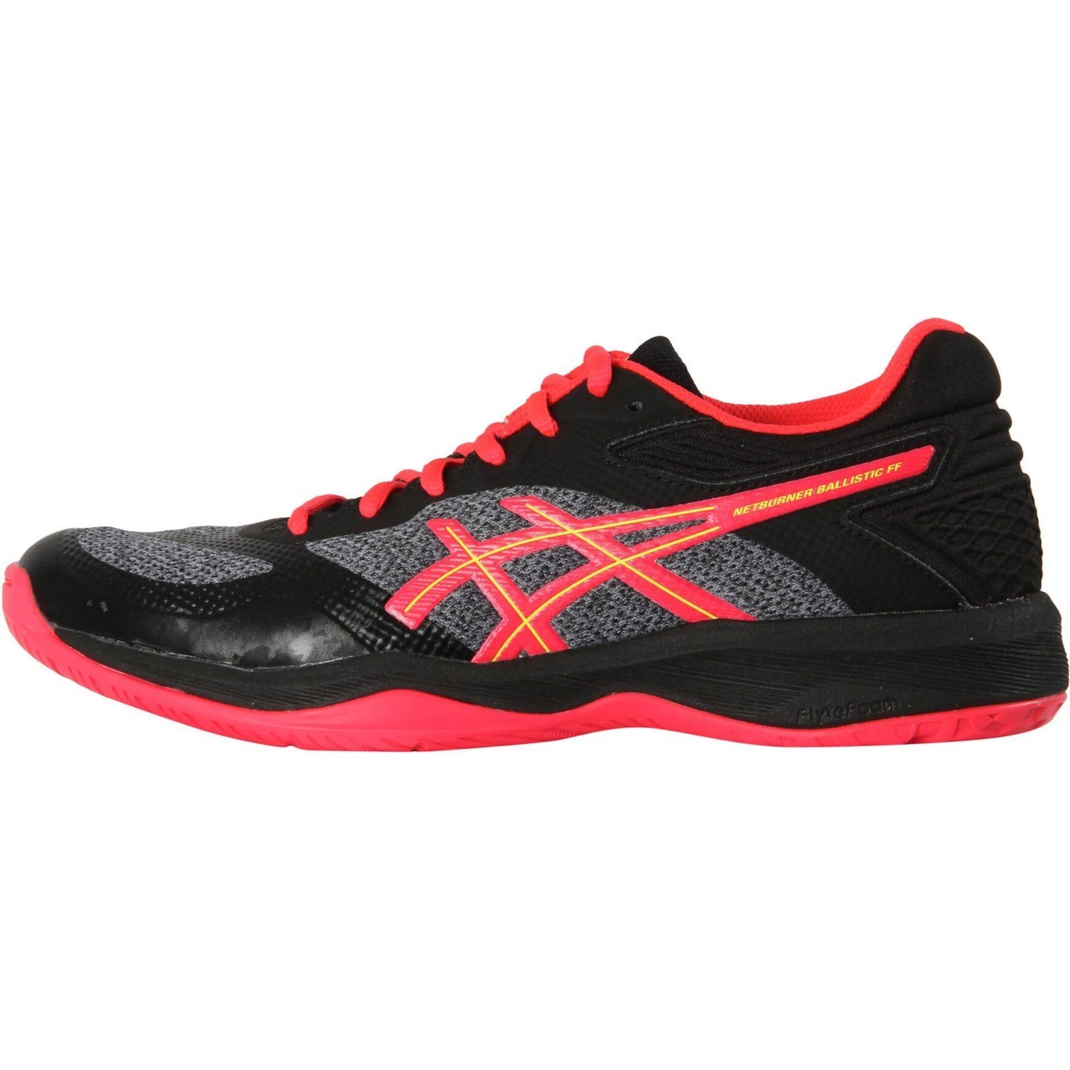 Asics FF BALLISTIC NETBURNER BLACK/LASER PINK Hallenschuh