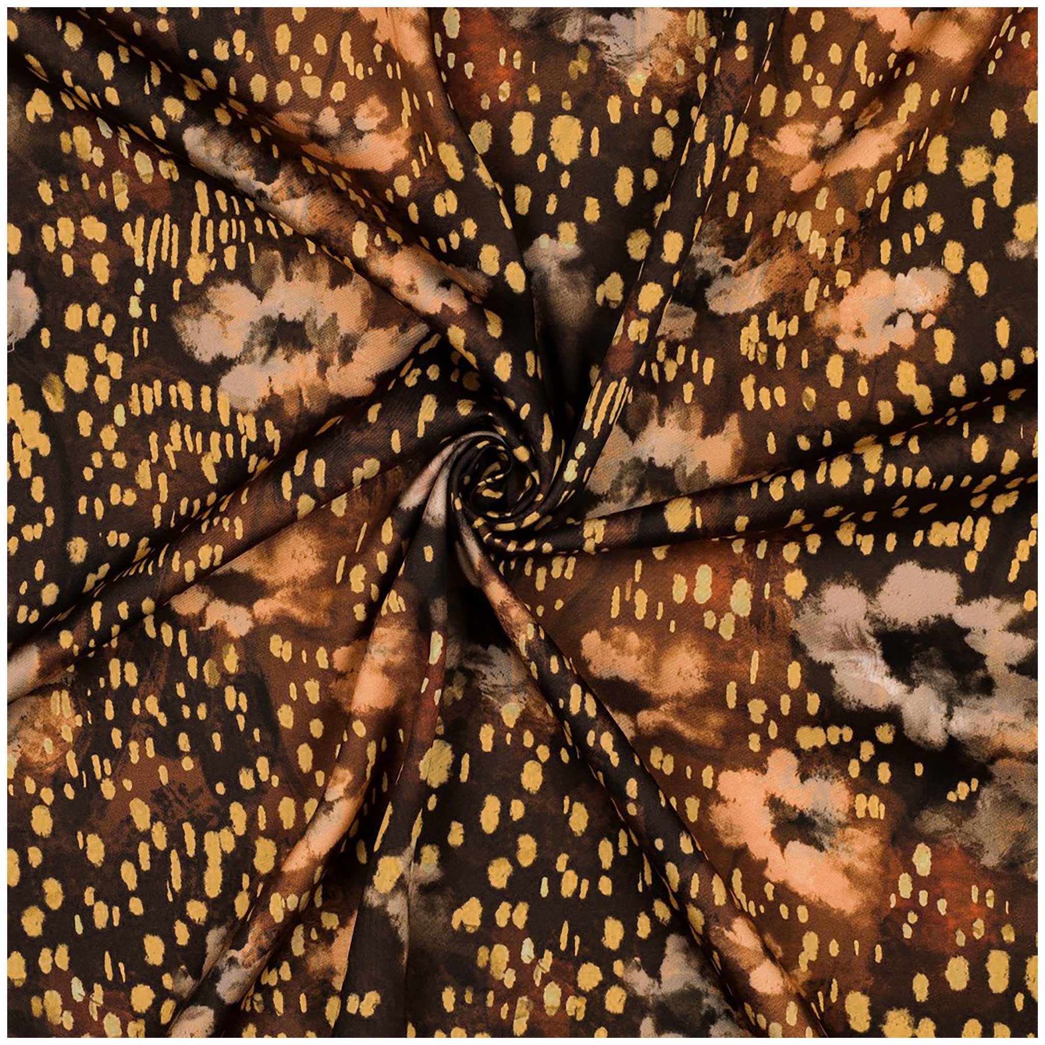 maDDma Stoff Viskose-Satin Abstrakt Print ab 0,5m x 140cm Sommerstoff, Muster 1