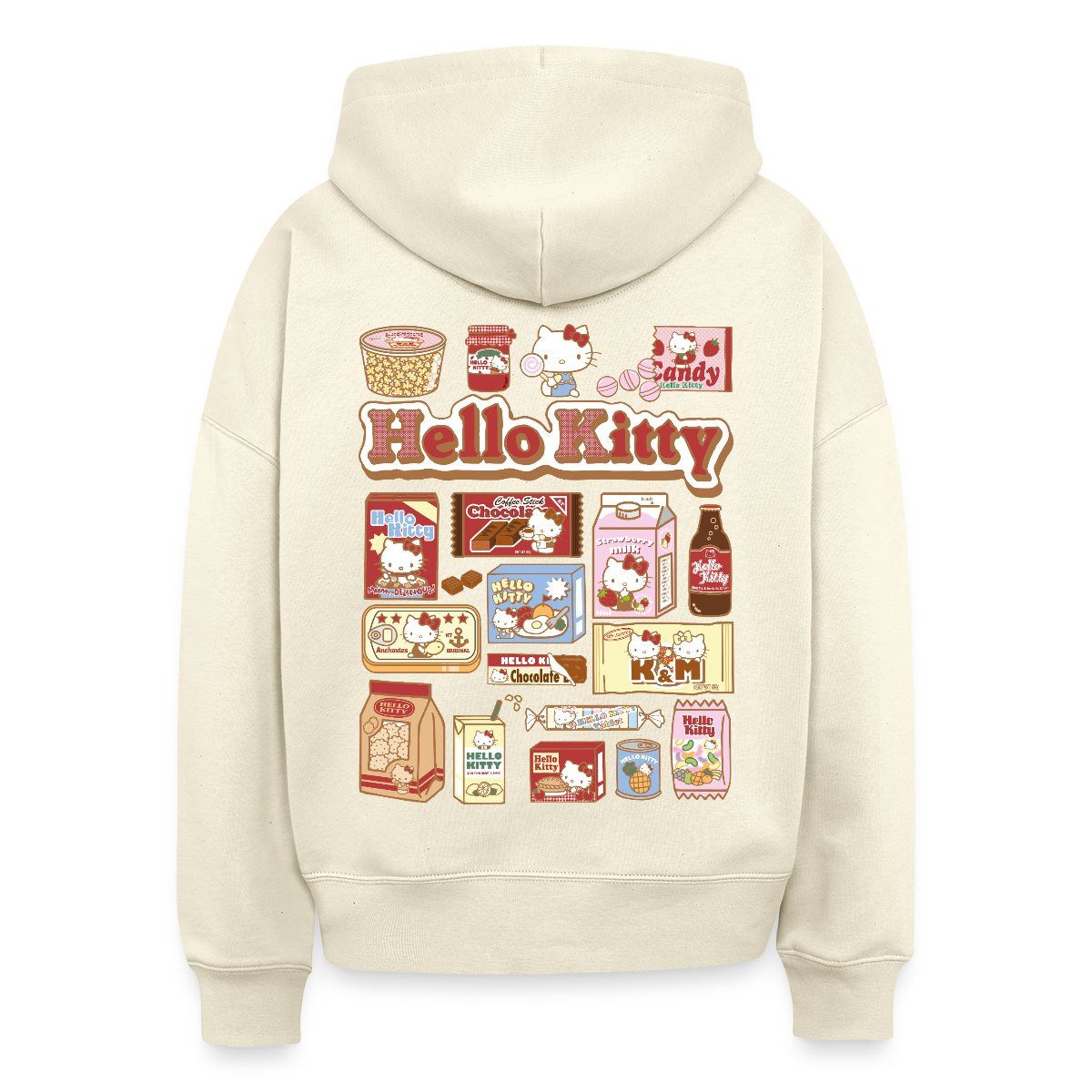 Spreadshirt Hoodie Hello Kitty Snack Collage günstig online kaufen