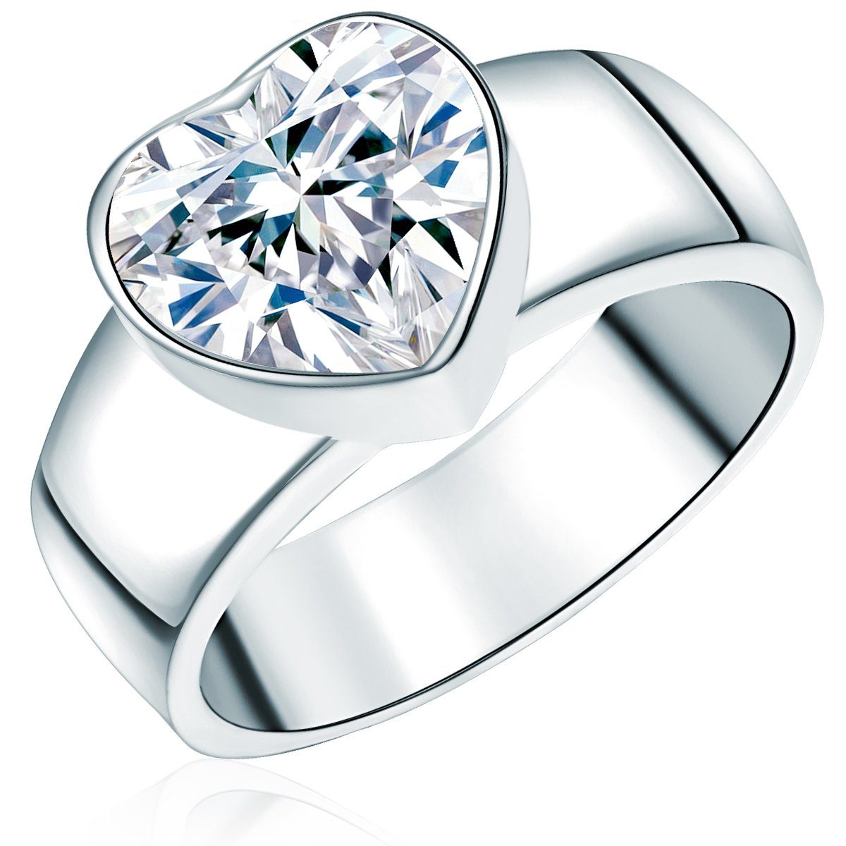 Silberring Herz silber