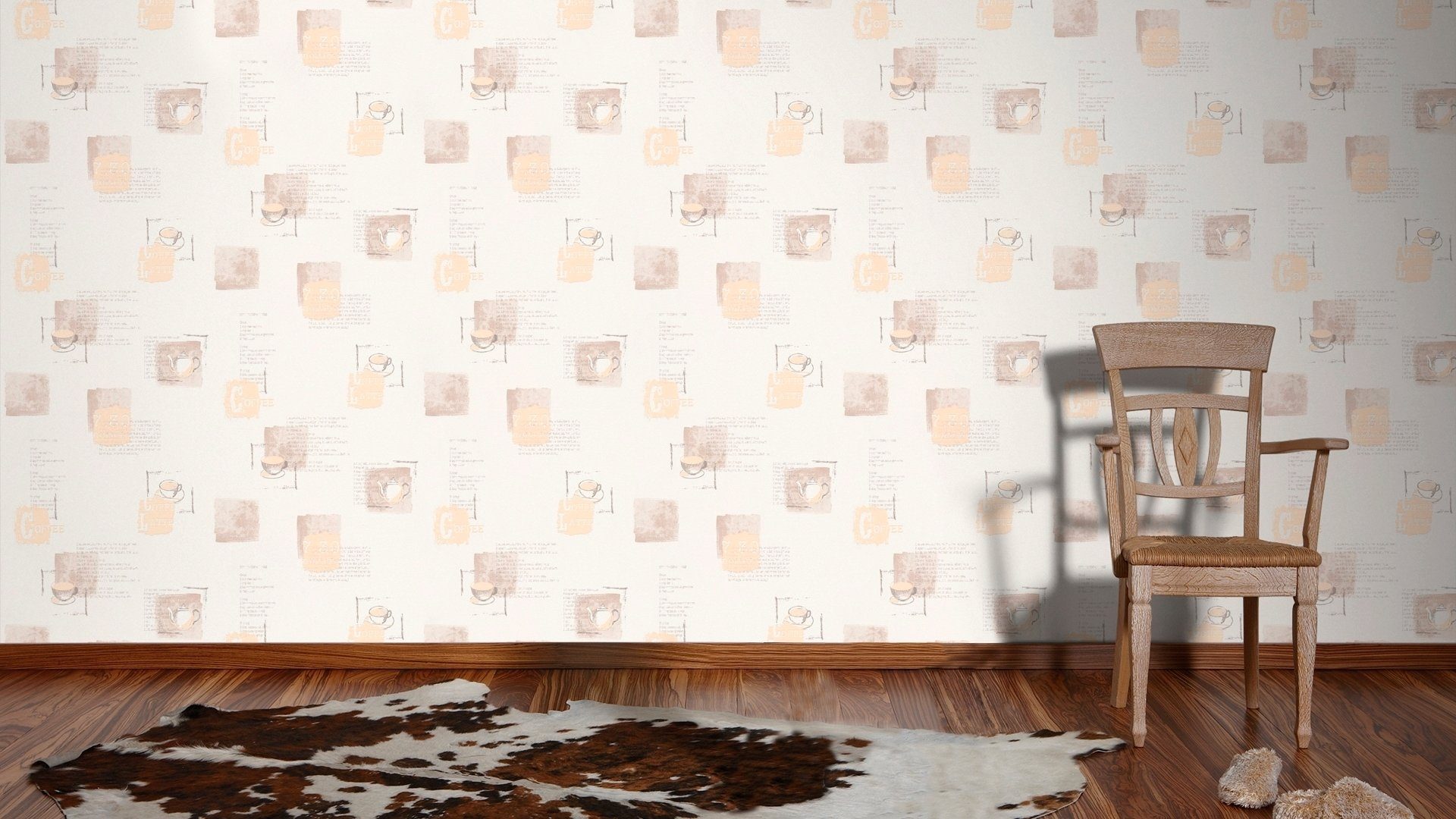 A.S. Création bunt/beige Il Vliestapete Uni Einfarbig Tapete strukturiert, gemustert, Decoro Kaffee