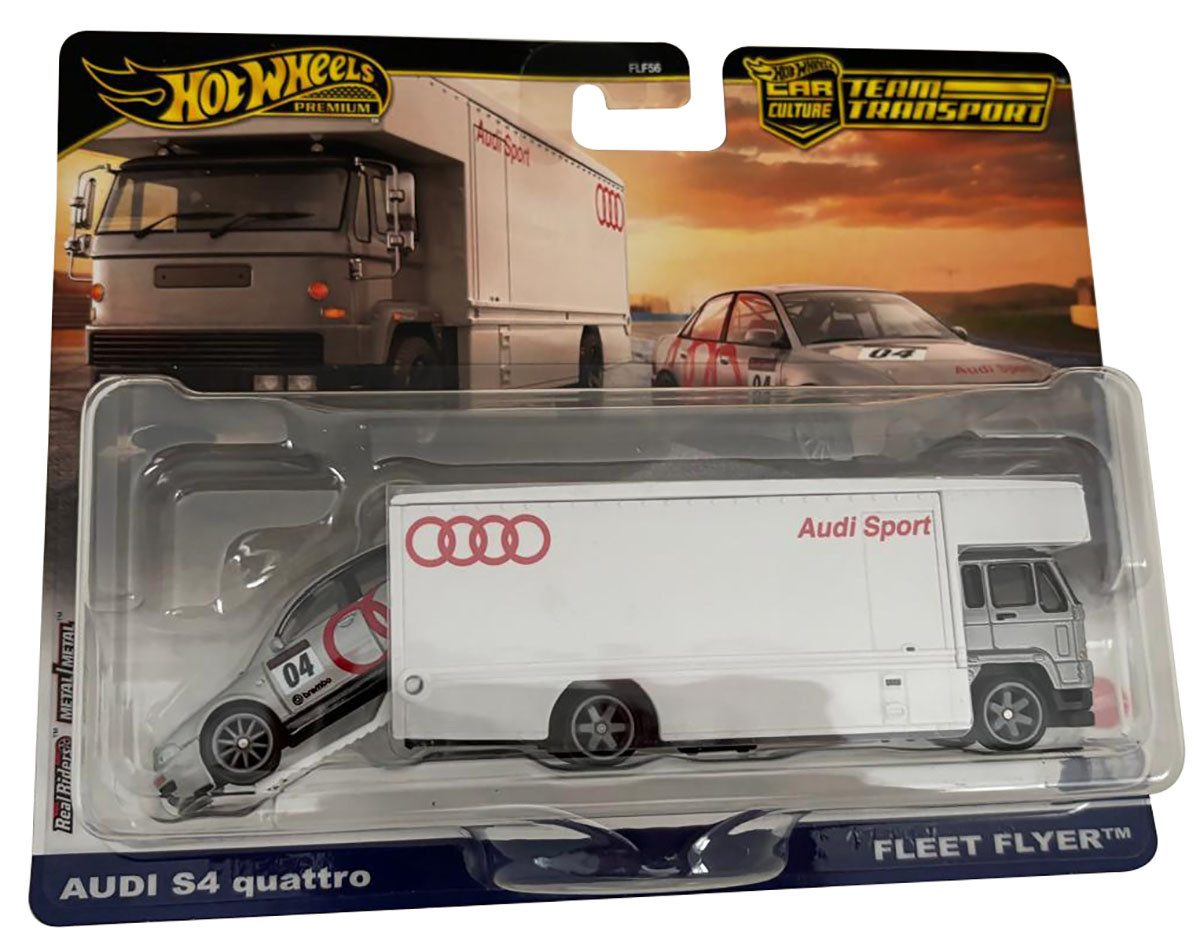 Hot Wheels Spielzeug-Auto Hot Wheels Premium Audi S4 quattro Fleet Flyer, T günstig online kaufen