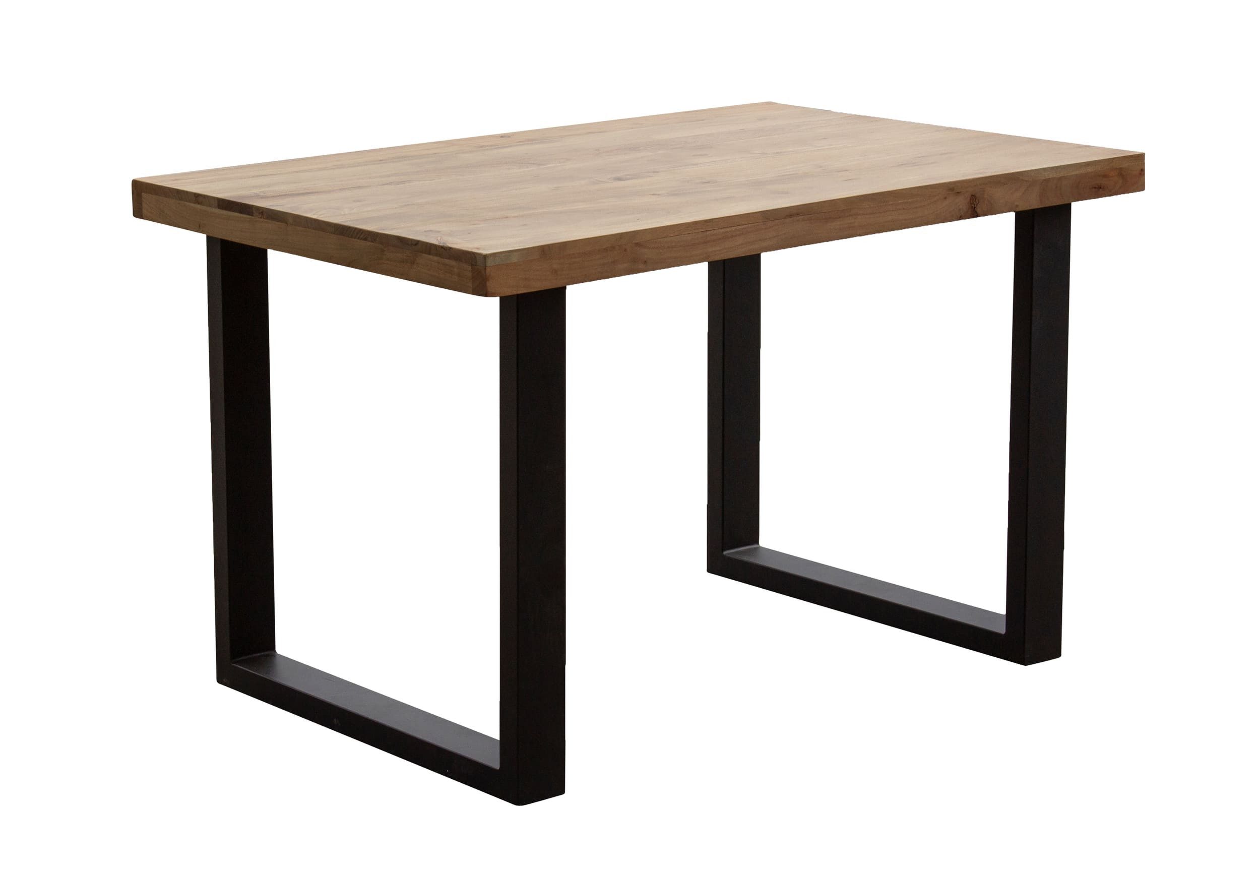 LC Home Wohnzimmertisch LC Home Esstisch Akazie Holztisch U-Gestell