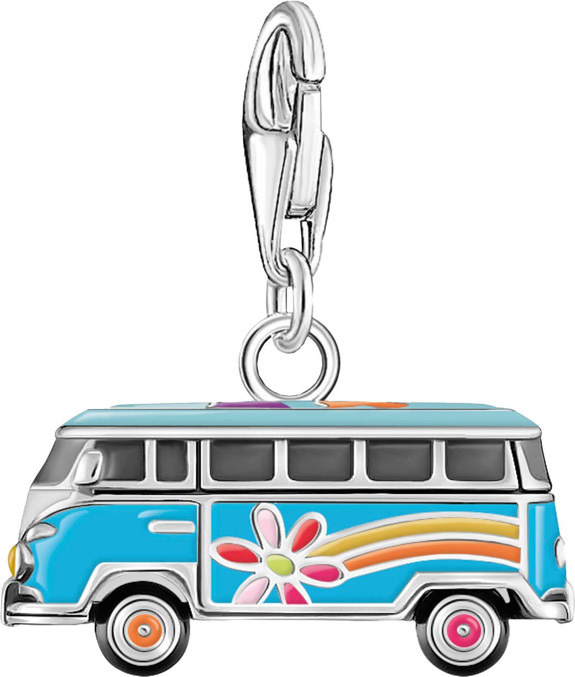 THOMAS SABO Charm-Einhänger Charm Hippie-Bus bunt