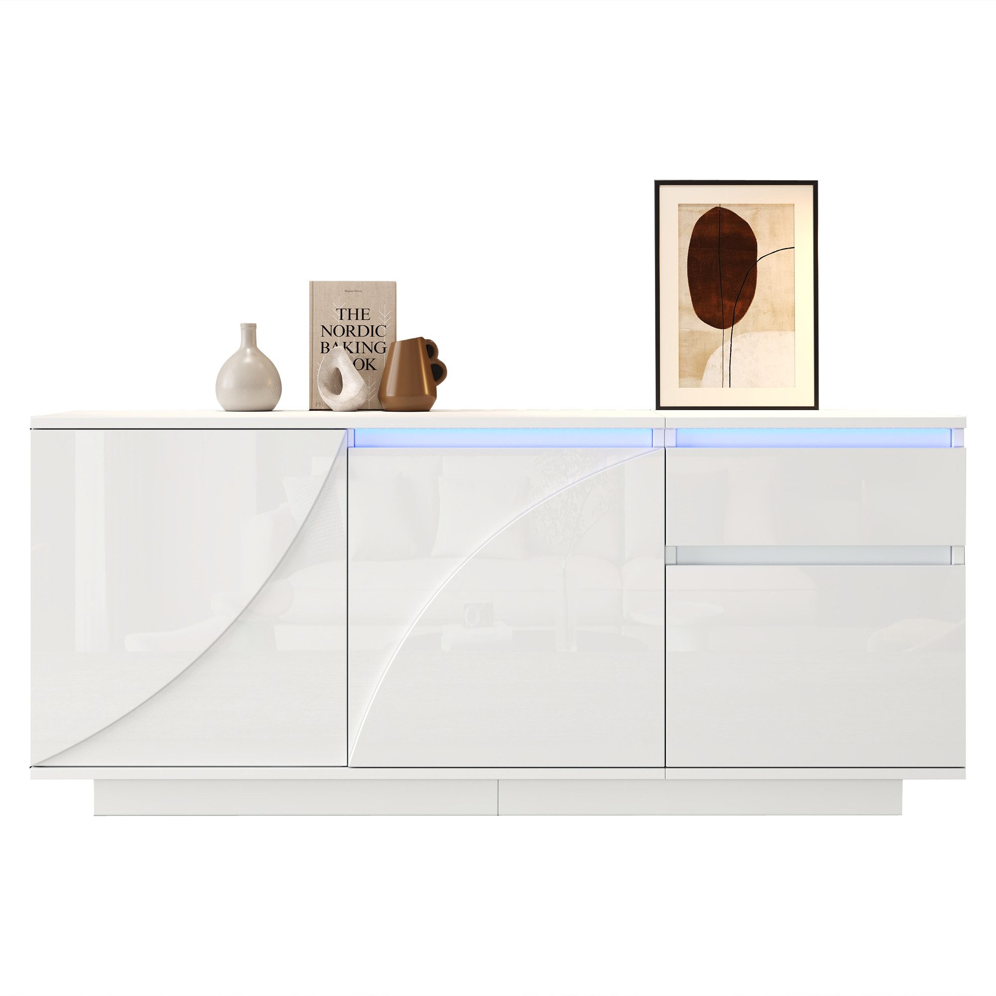Sideboard mit LED-Lichtleist